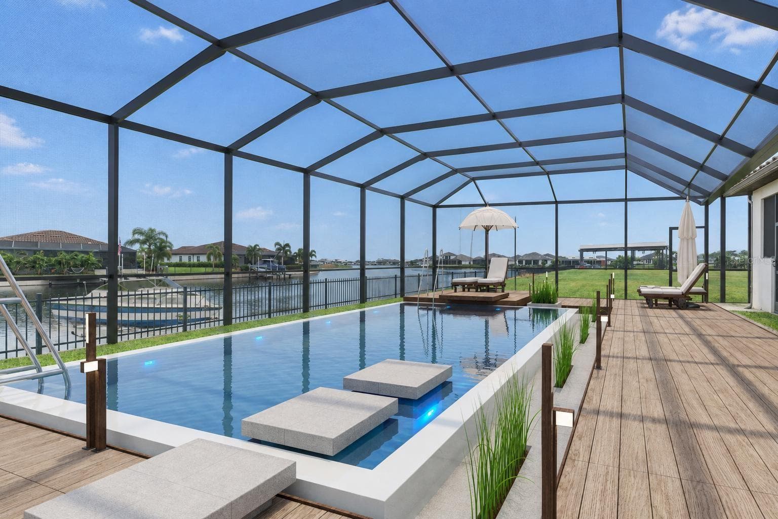 Virtual Rendering of the Pool/Cage Concept - 502 16TH AVE E AVE E, PALMETTO