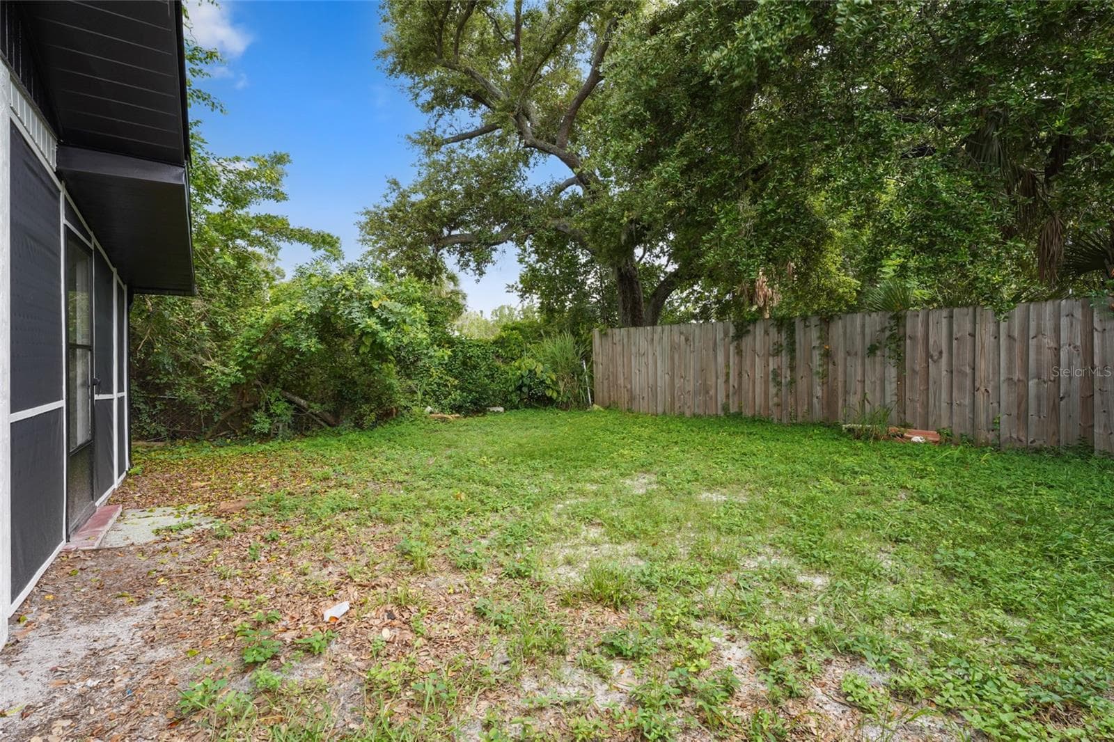 4749 backyard - 4749 DAVID AVE, SARASOTA