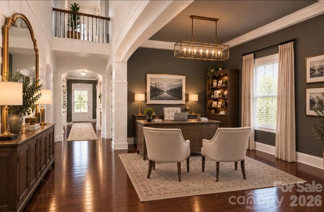 Here is another Virtual Photo of how this room could look as a home office. - Fort Mill