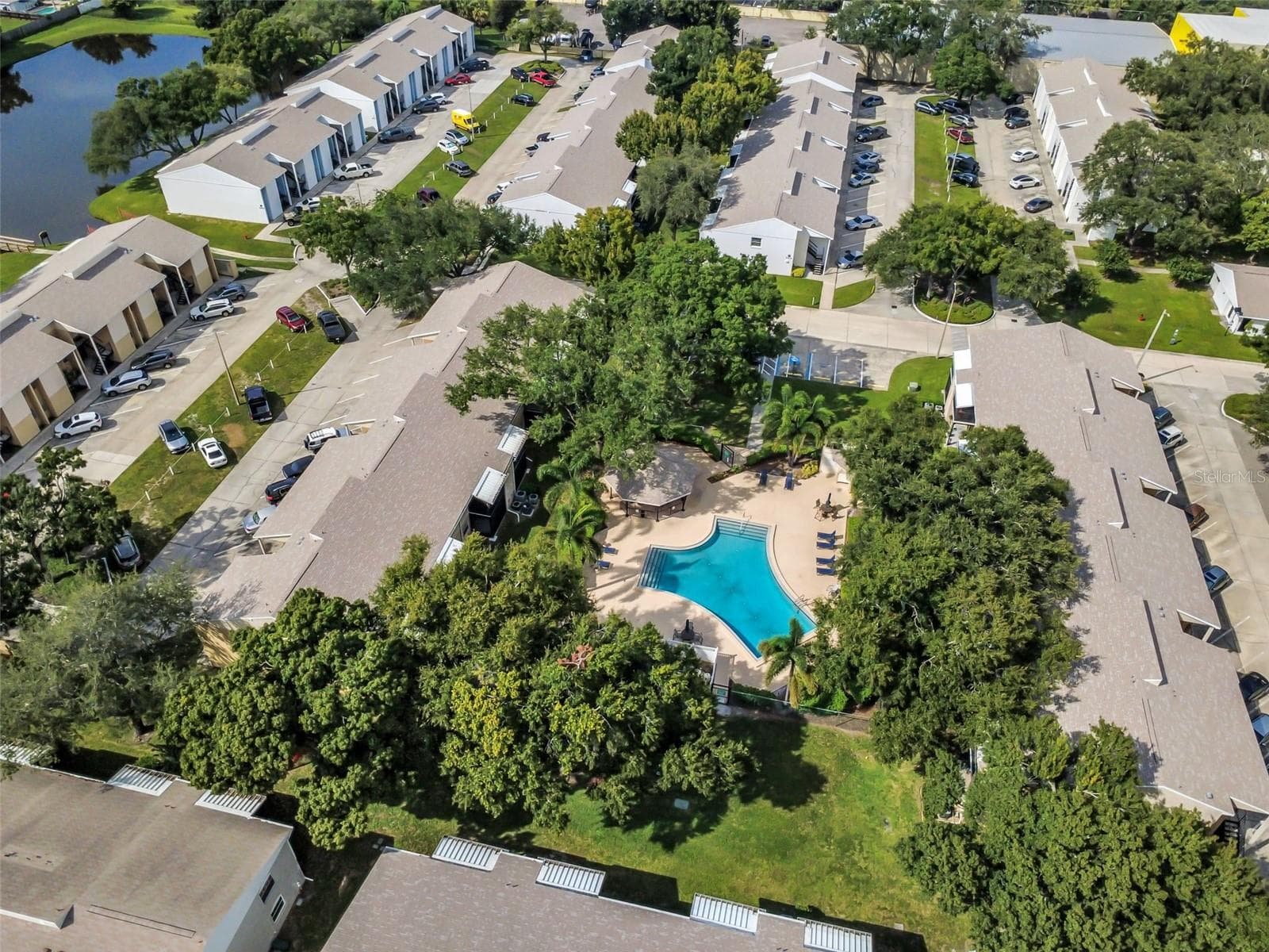 Ariel Showing Community Pool - 3811 N OAK DR #E51, TAMPA