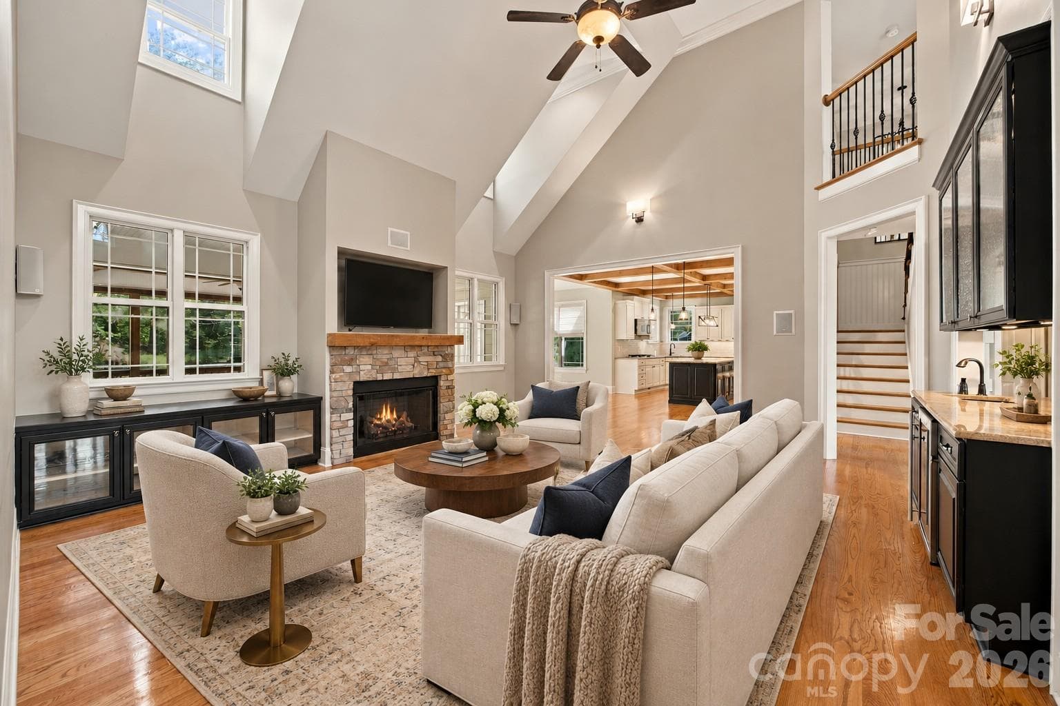 Virtually Staged Greatroom - 7481 Brotherton Road, Denver