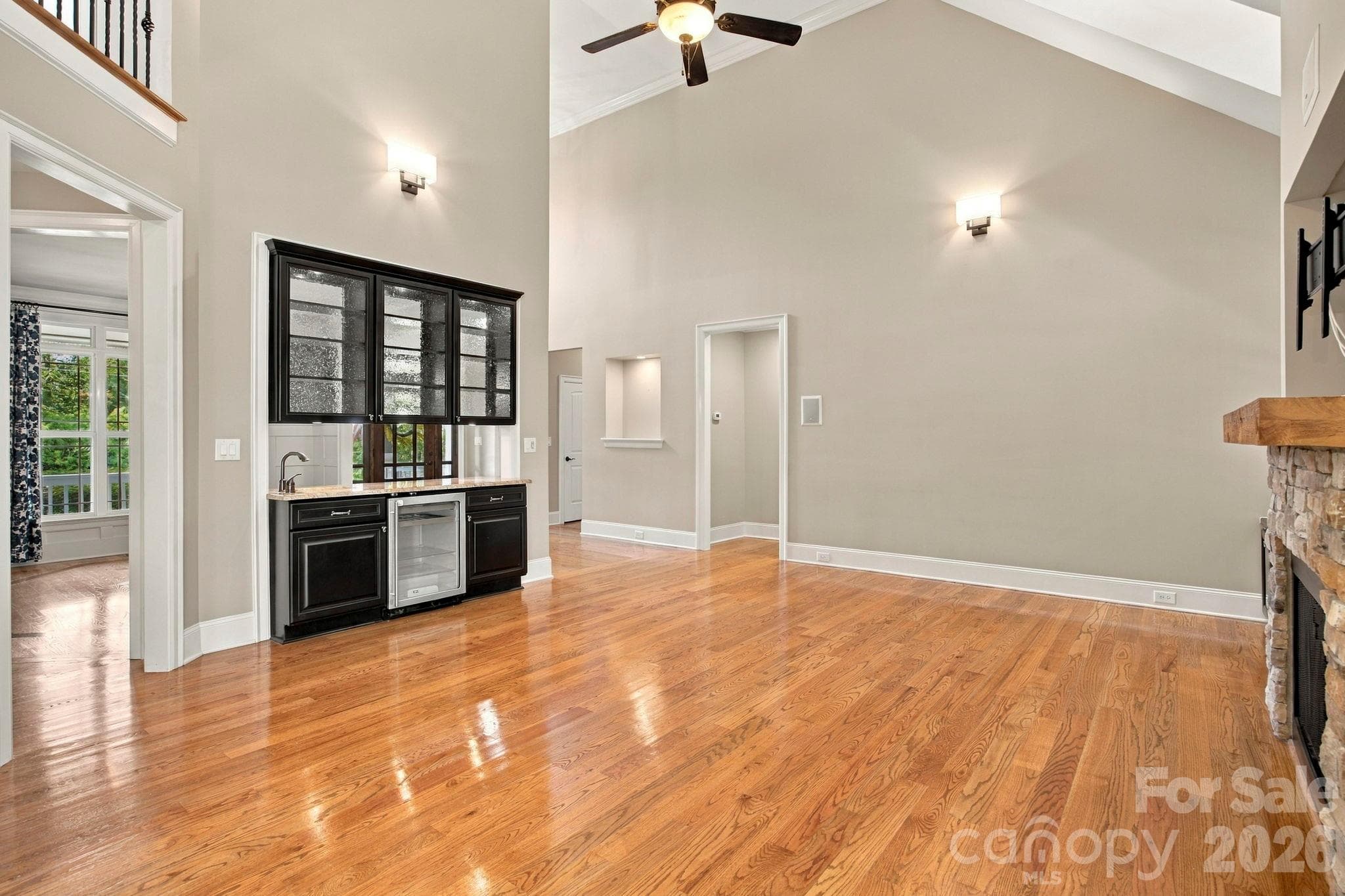 Wet bar between dining room and great room - 7481 Brotherton Road, Denver