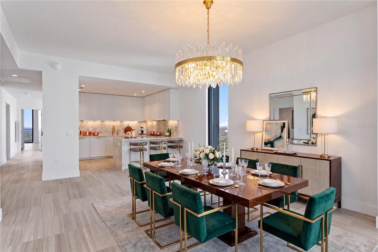 Dining Room & Kitchen - 3015 S YSABELLA AVE #2301, TAMPA