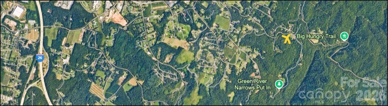 Fishing down the road, hiking and mountain biking on your own property... buy part or all! - 0 Big Hungry Road, Flat Rock