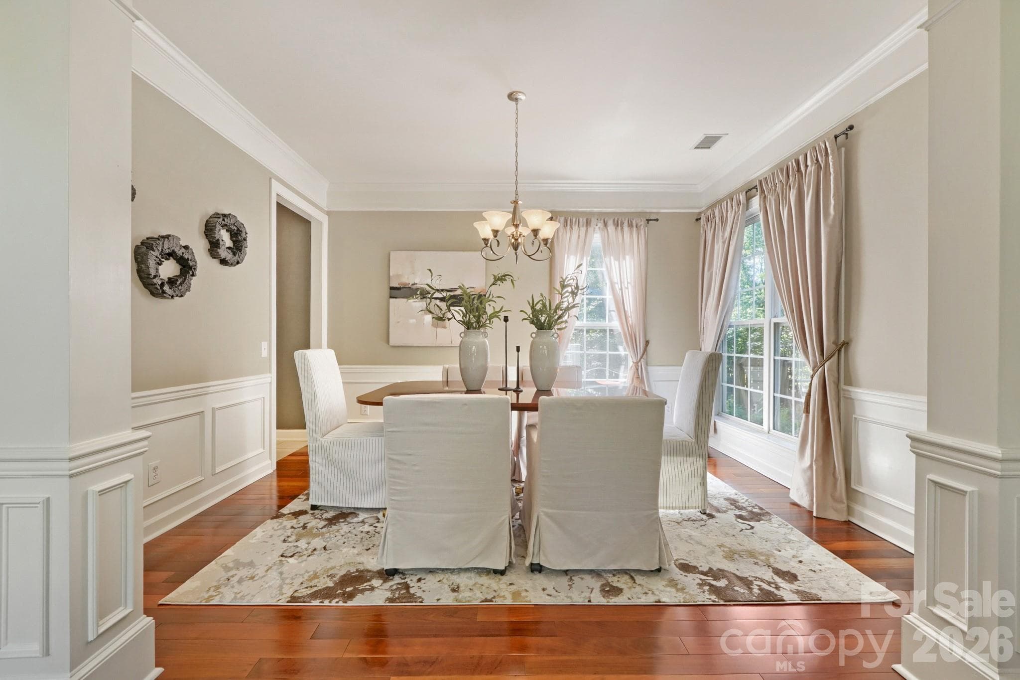 Formal dining room - 10808 Pomerane Place, Charlotte