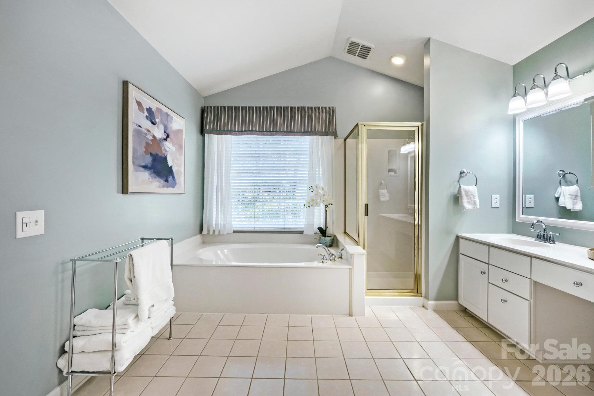 Ensuite primary bathroom - 10808 Pomerane Place, Charlotte