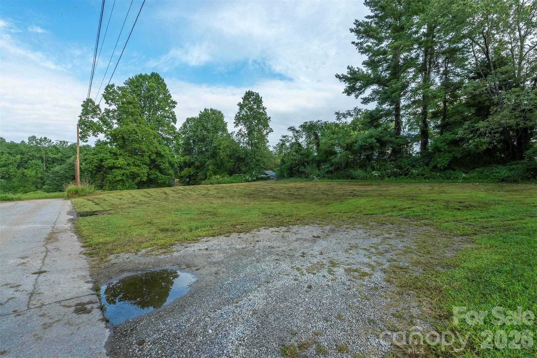 View from Dale Street - Northern portion of the property - Hendersonville