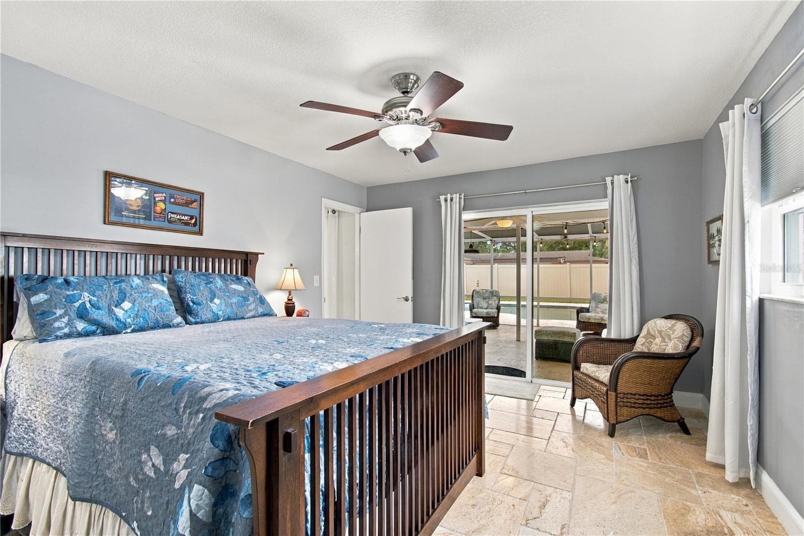 Master has lanai and pool access - 1967 ARVIS CIR E, CLEARWATER