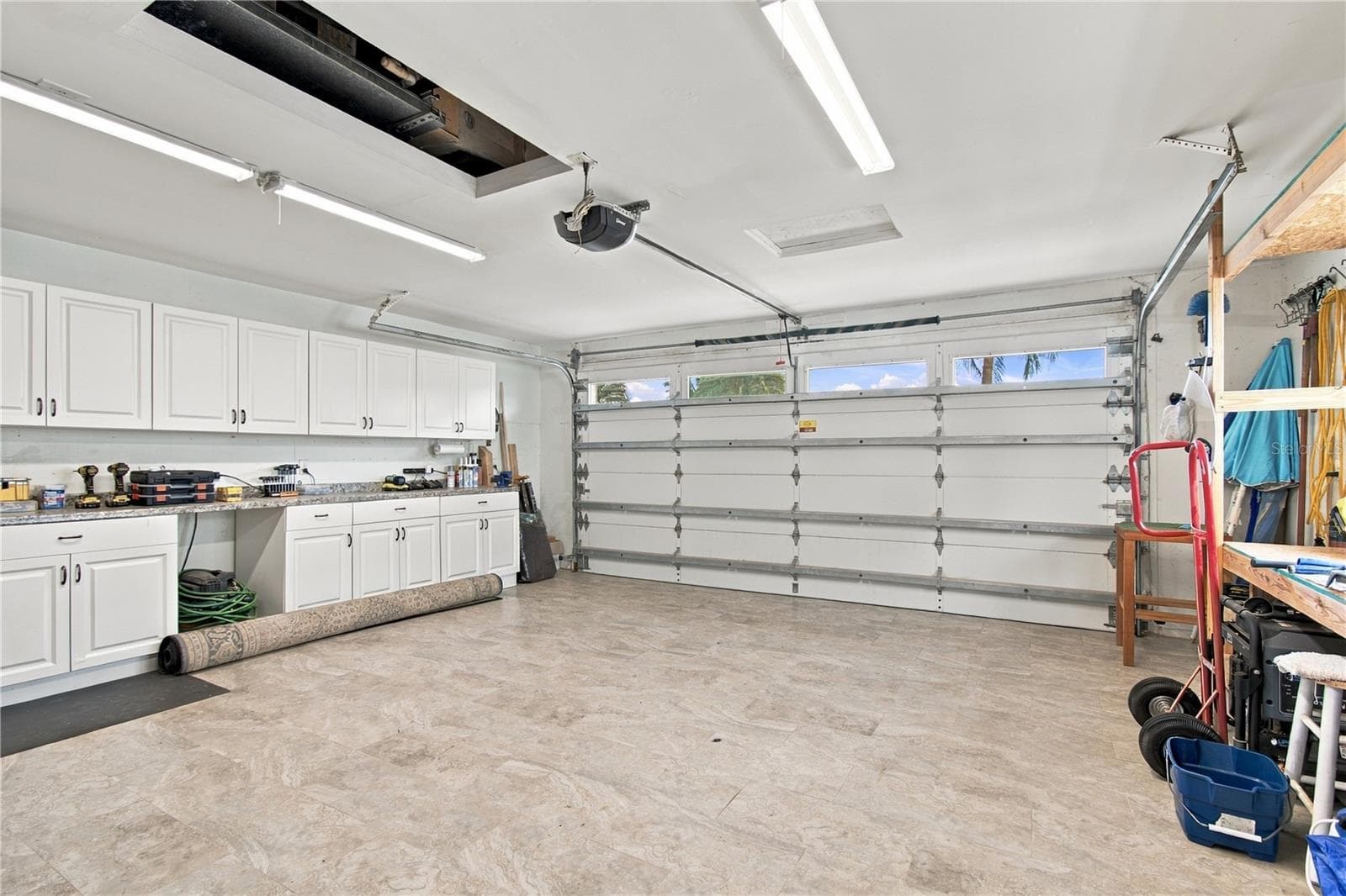 Generous garage with built in storage - 1967 ARVIS CIR E, CLEARWATER