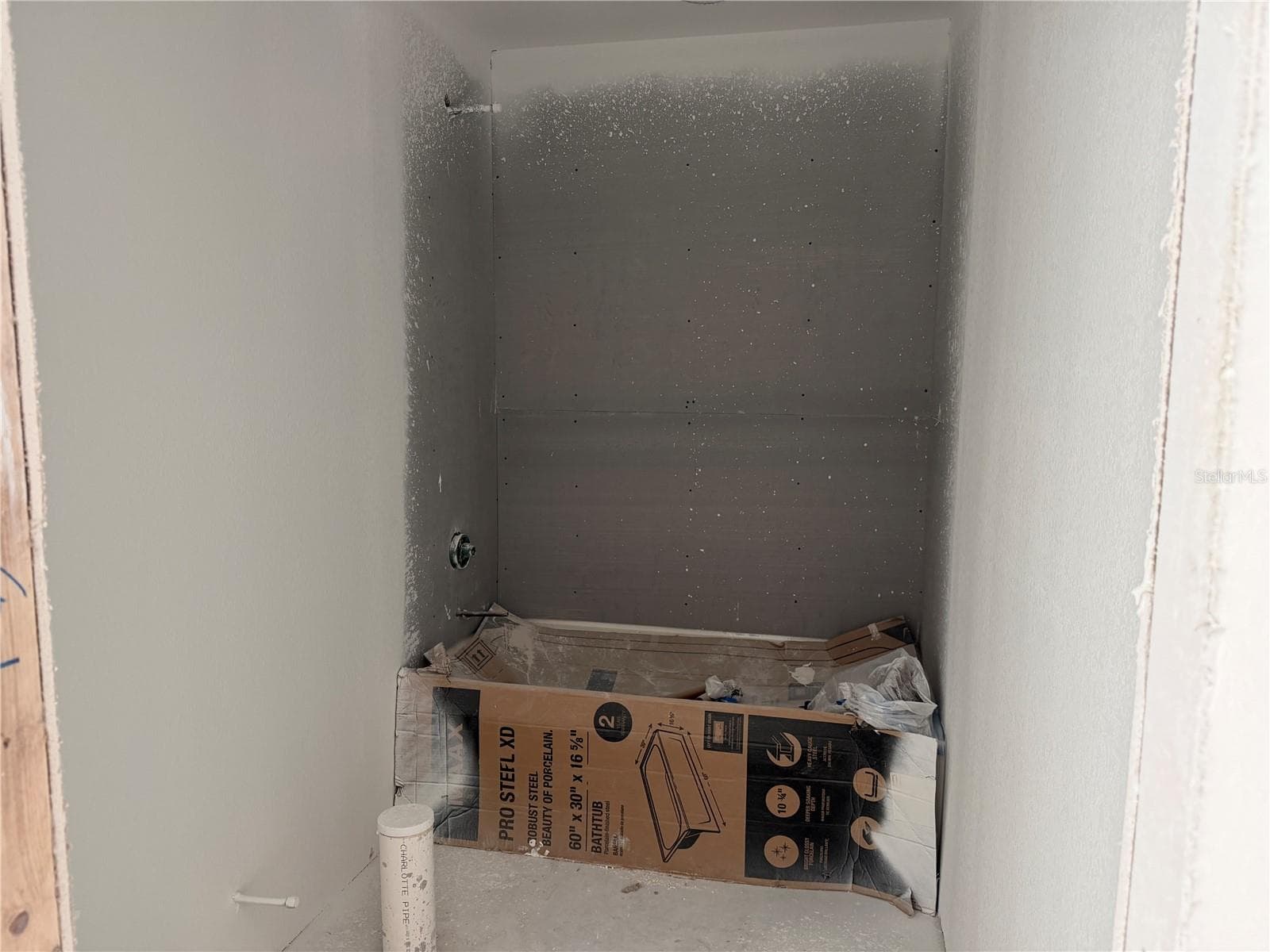 Current build out guest bathroom - 36 VINE CIR, PUNTA GORDA