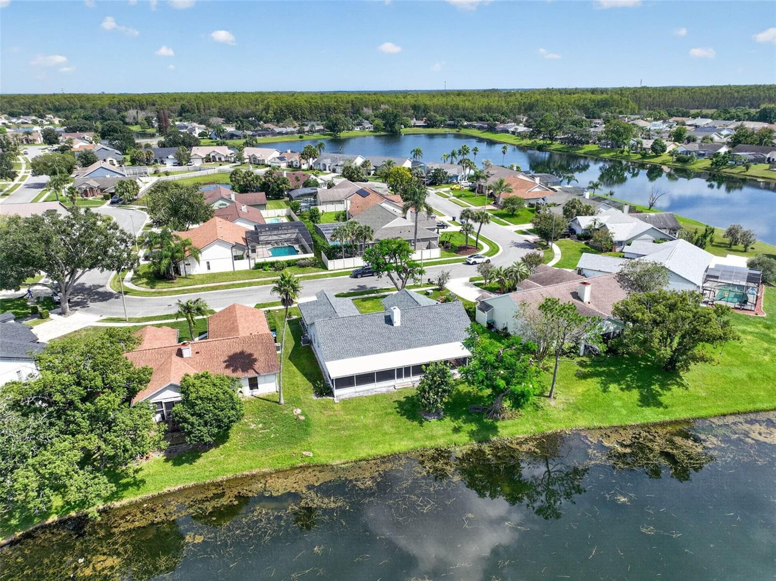 Eagle Lake surrounds the Eagles Landing neighborhood. - 2925 EAGLE LAKE DR, ORLANDO