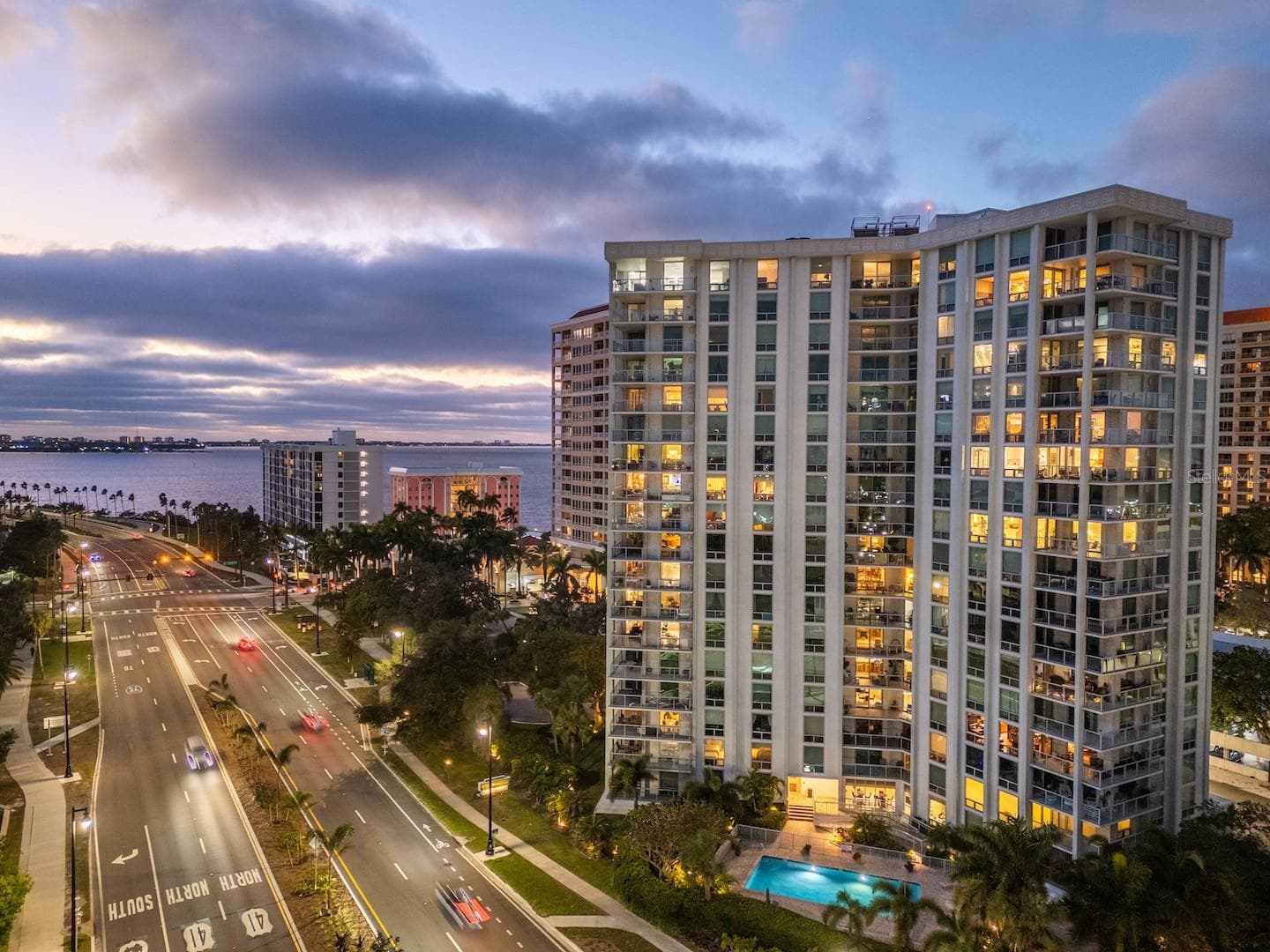One Watergate at Twilight - 1111 N GULFSTREAM AVE #3D, SARASOTA