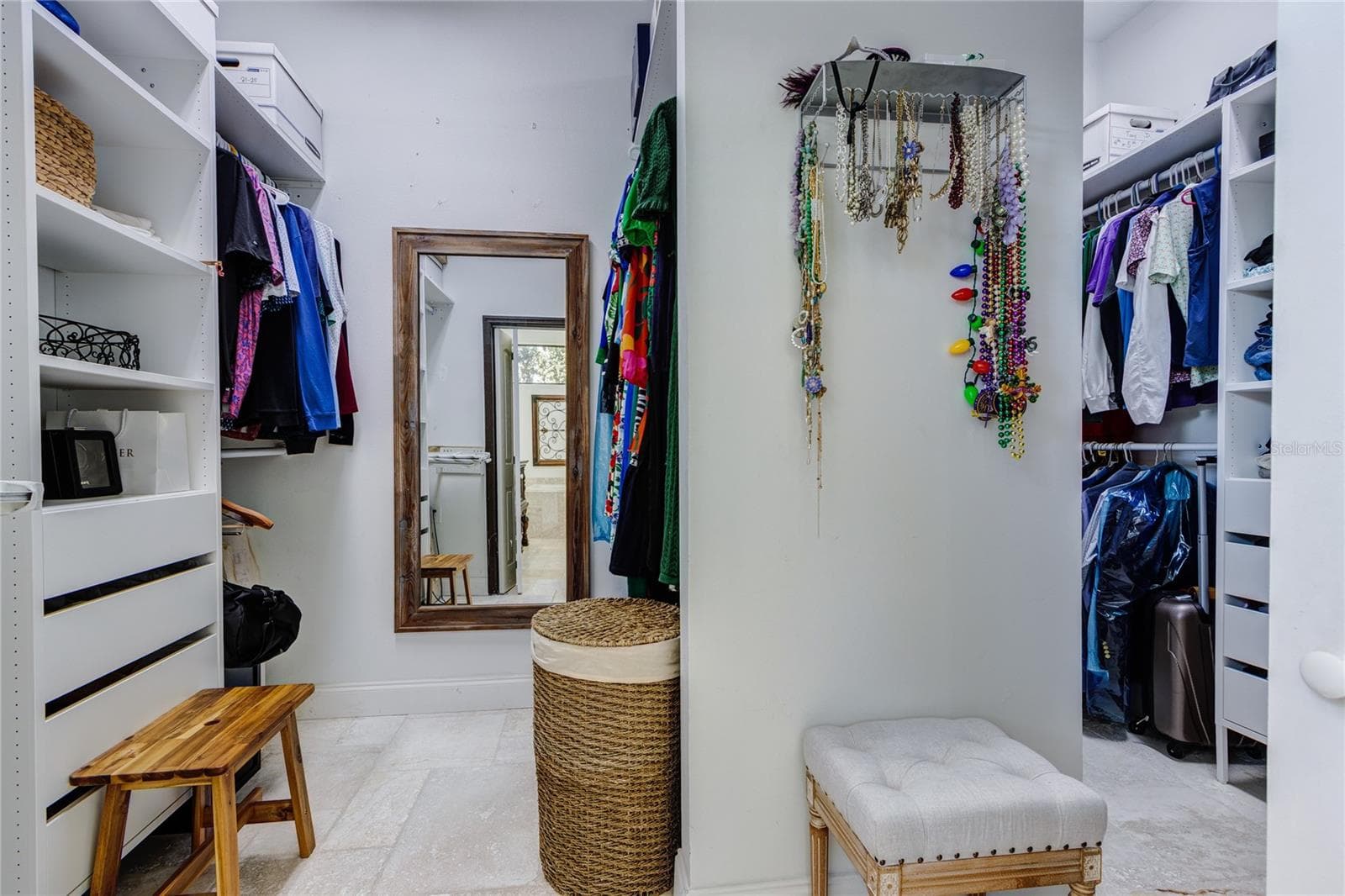 Walk-in closet with built in shelves! - 32305 PASCO RD, SAN ANTONIO