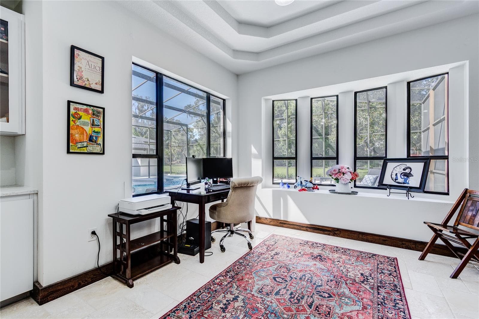 Tray ceilings and gorgeous view of backyard! - 32305 PASCO RD, SAN ANTONIO
