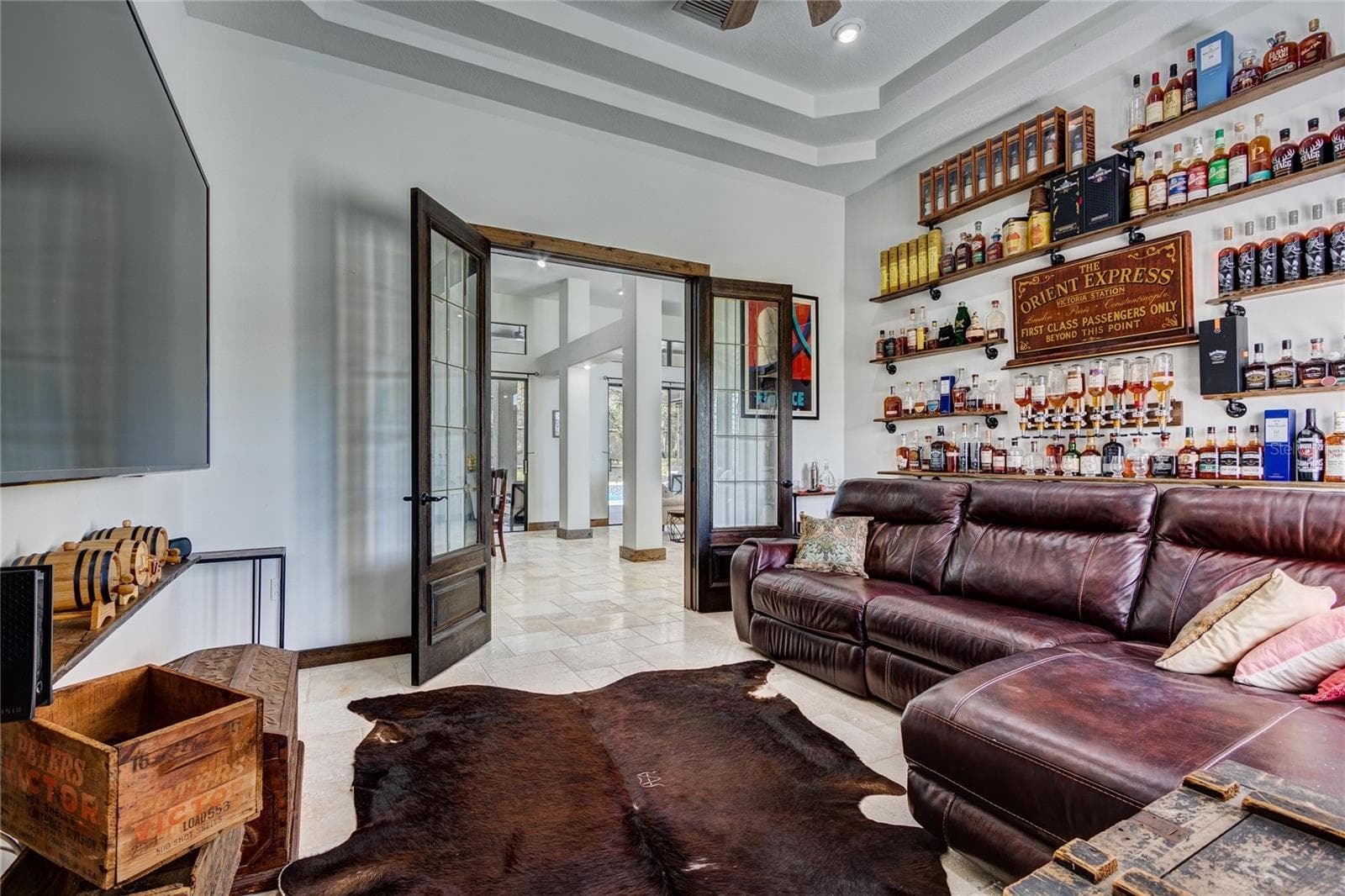 Double door entry to Media Room! - 32305 PASCO RD, SAN ANTONIO