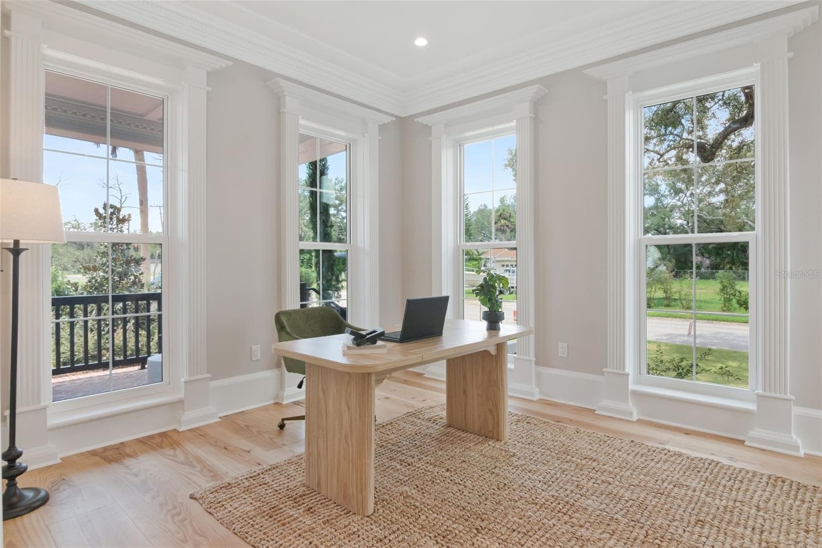 Home office features a fireplace too! - 4706 W SAN JOSE ST, TAMPA