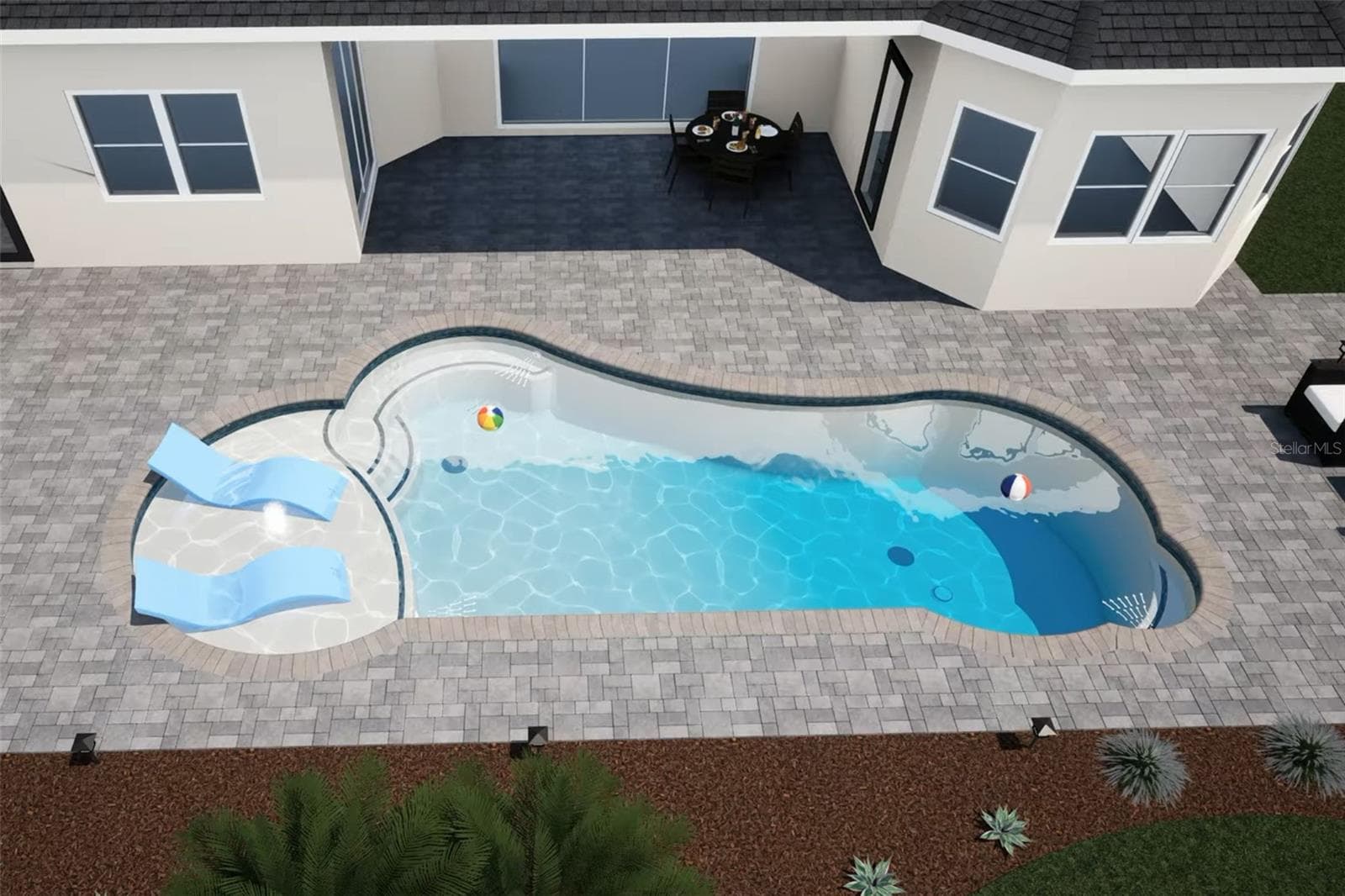 Pool Rendering - 15179 SEQUOIA CT, PUNTA GORDA