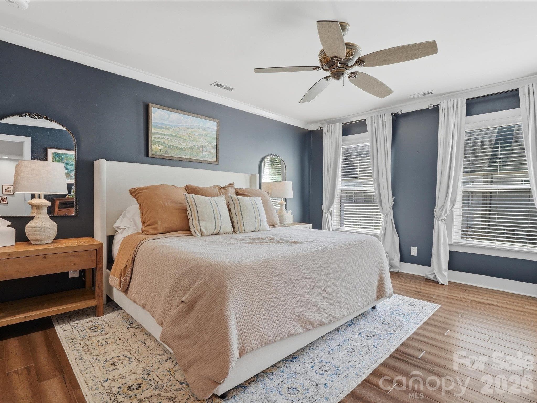 Primary bedroom up one level from main living area - 1806 Sunnyside Avenue, Charlotte