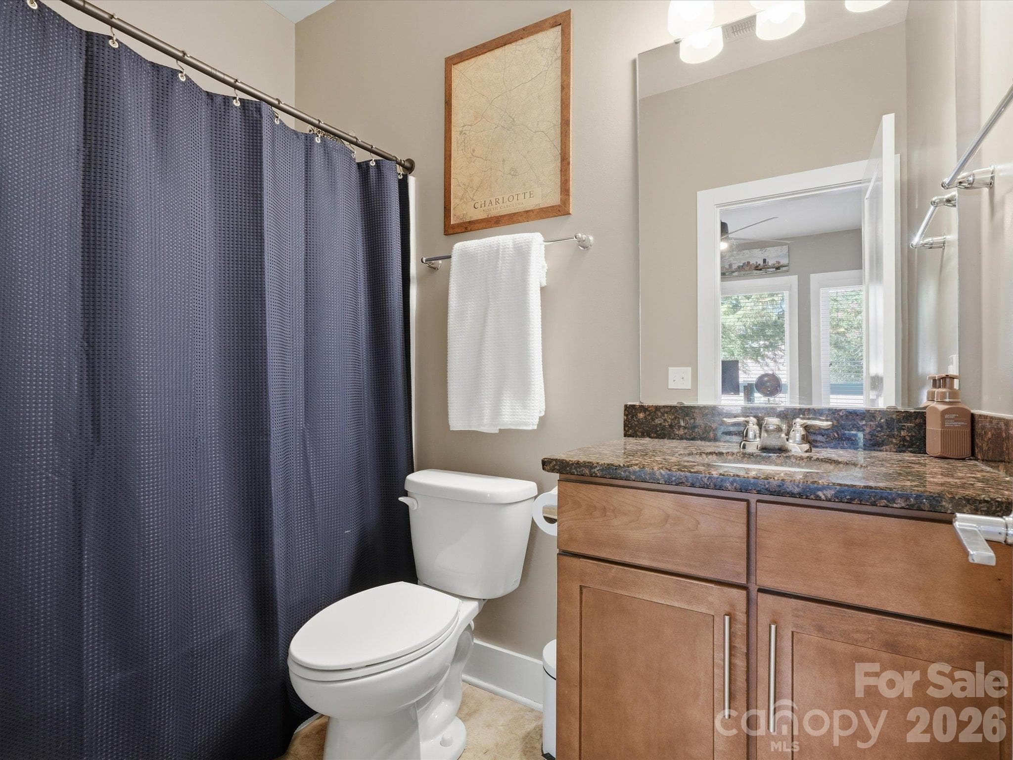 Lower level guest/office full bath - 1806 Sunnyside Avenue, Charlotte