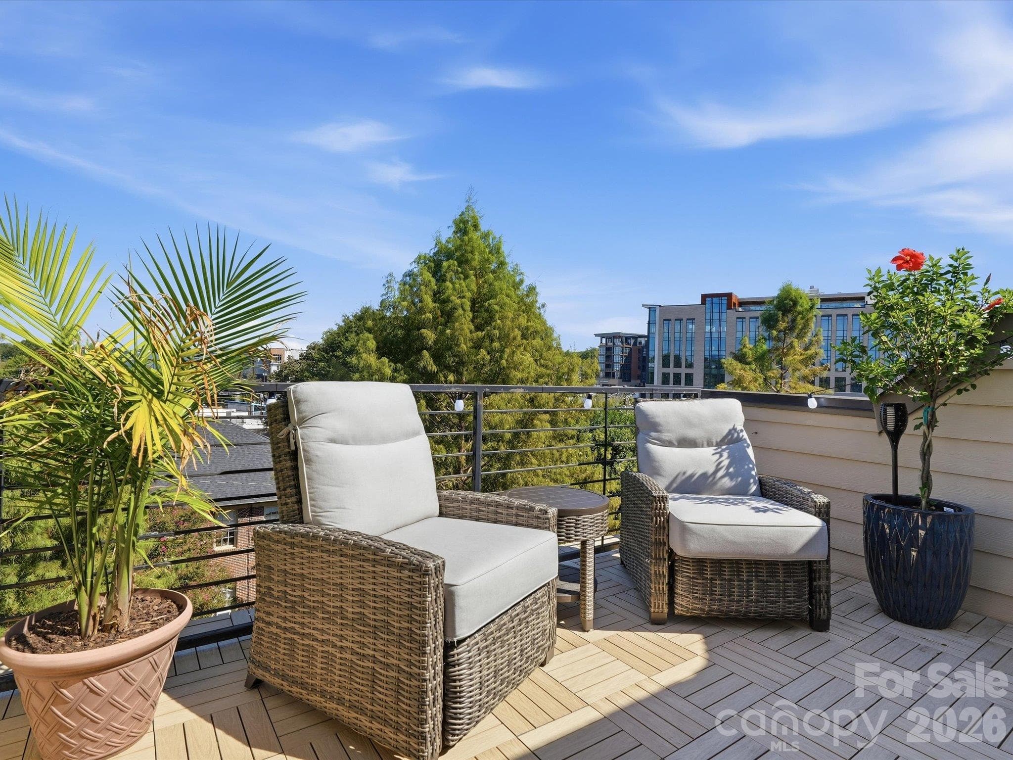 Rooftop terrace - 1806 Sunnyside Avenue, Charlotte