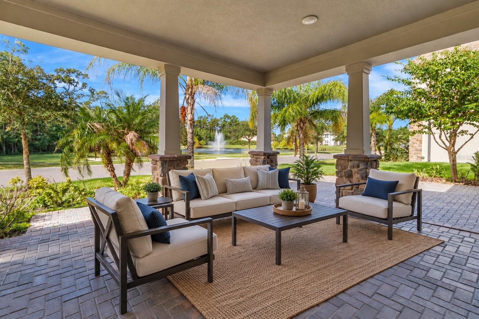 Virtually Staged Front Porch - 8524 VIVARO ISLE WAY, WINDERMERE