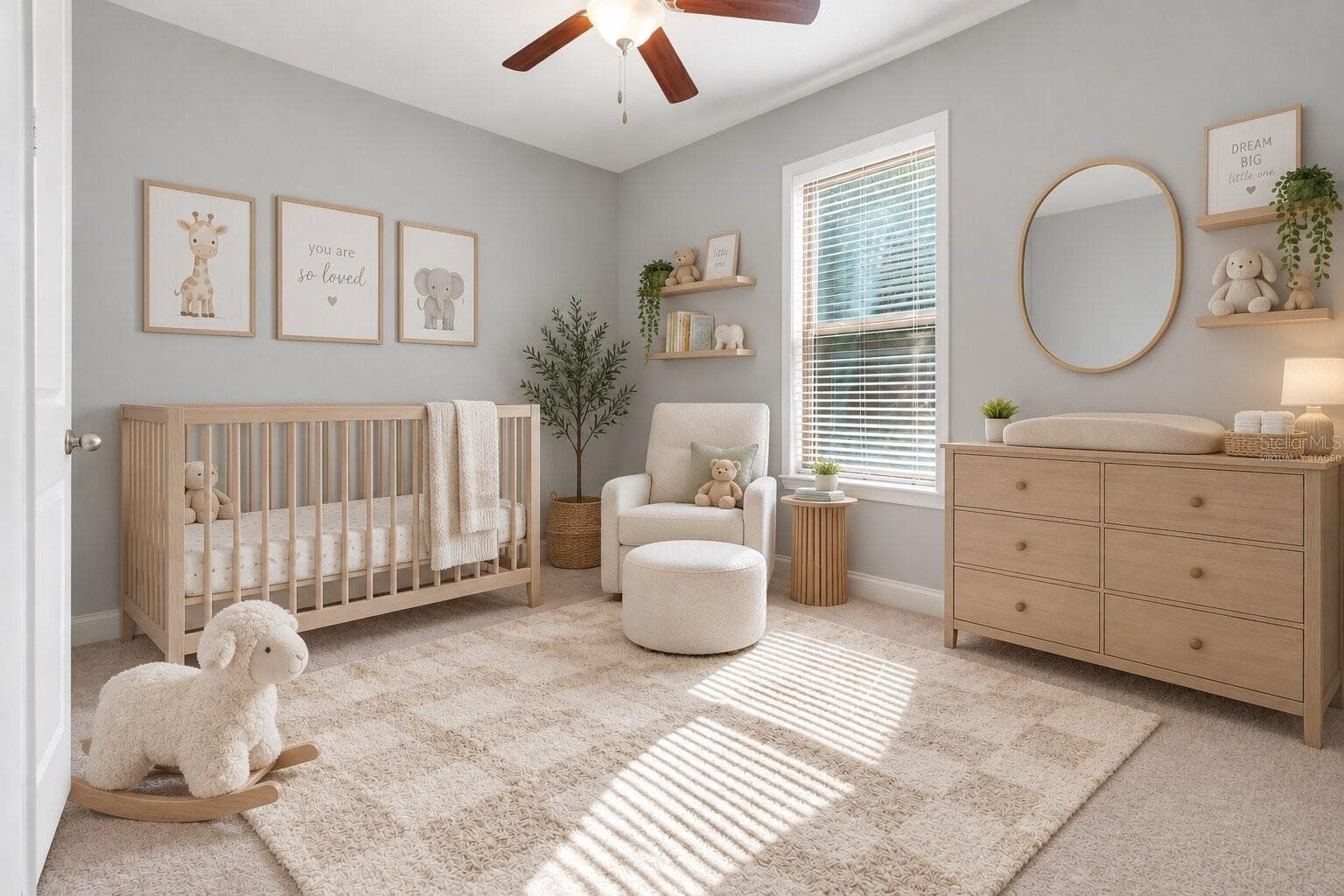 Virtually Staged Kid's Bedroom - 8524 VIVARO ISLE WAY, WINDERMERE