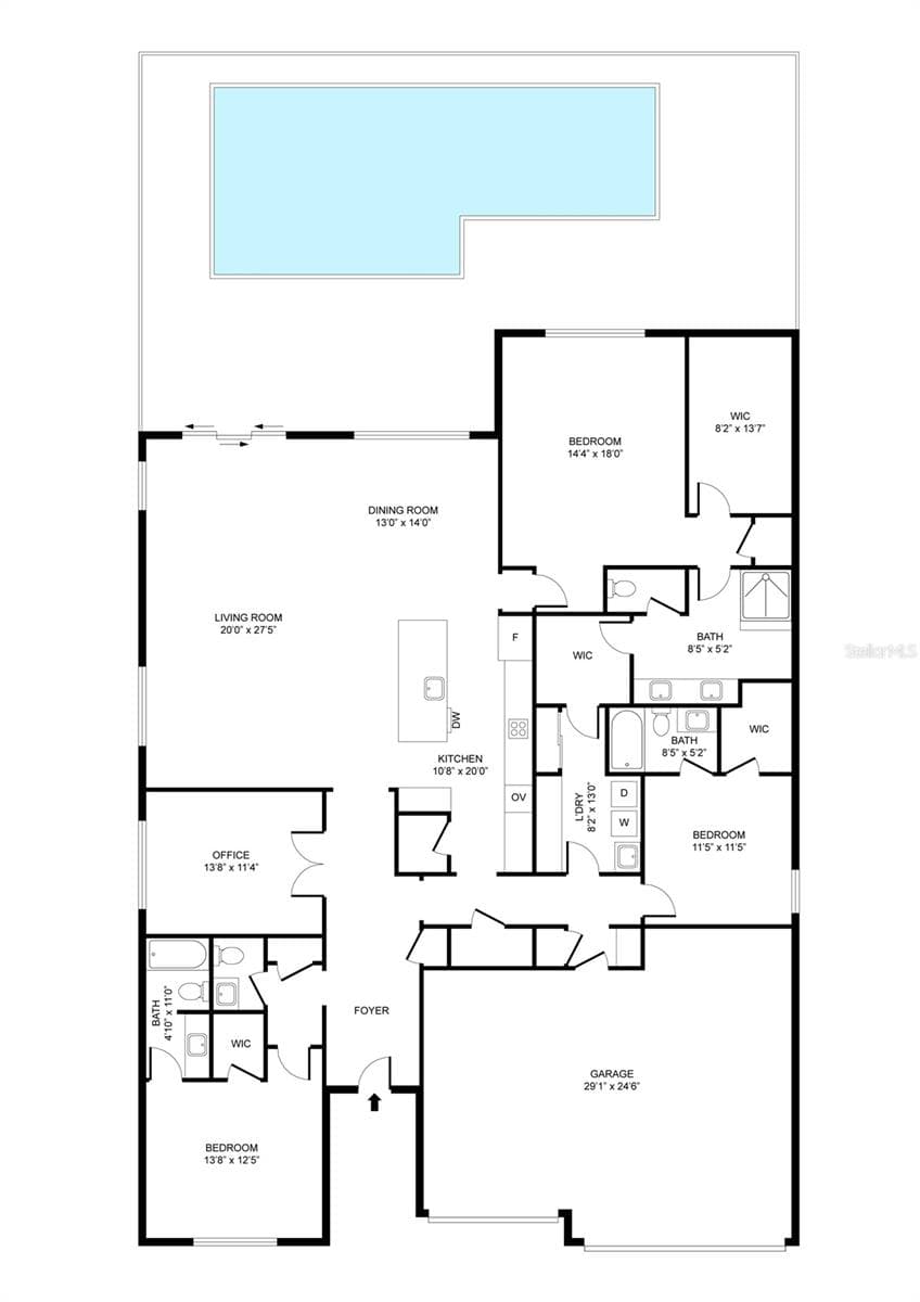 Floorplan - 4348 SUNSET PRESERVE BLVD, ORLANDO