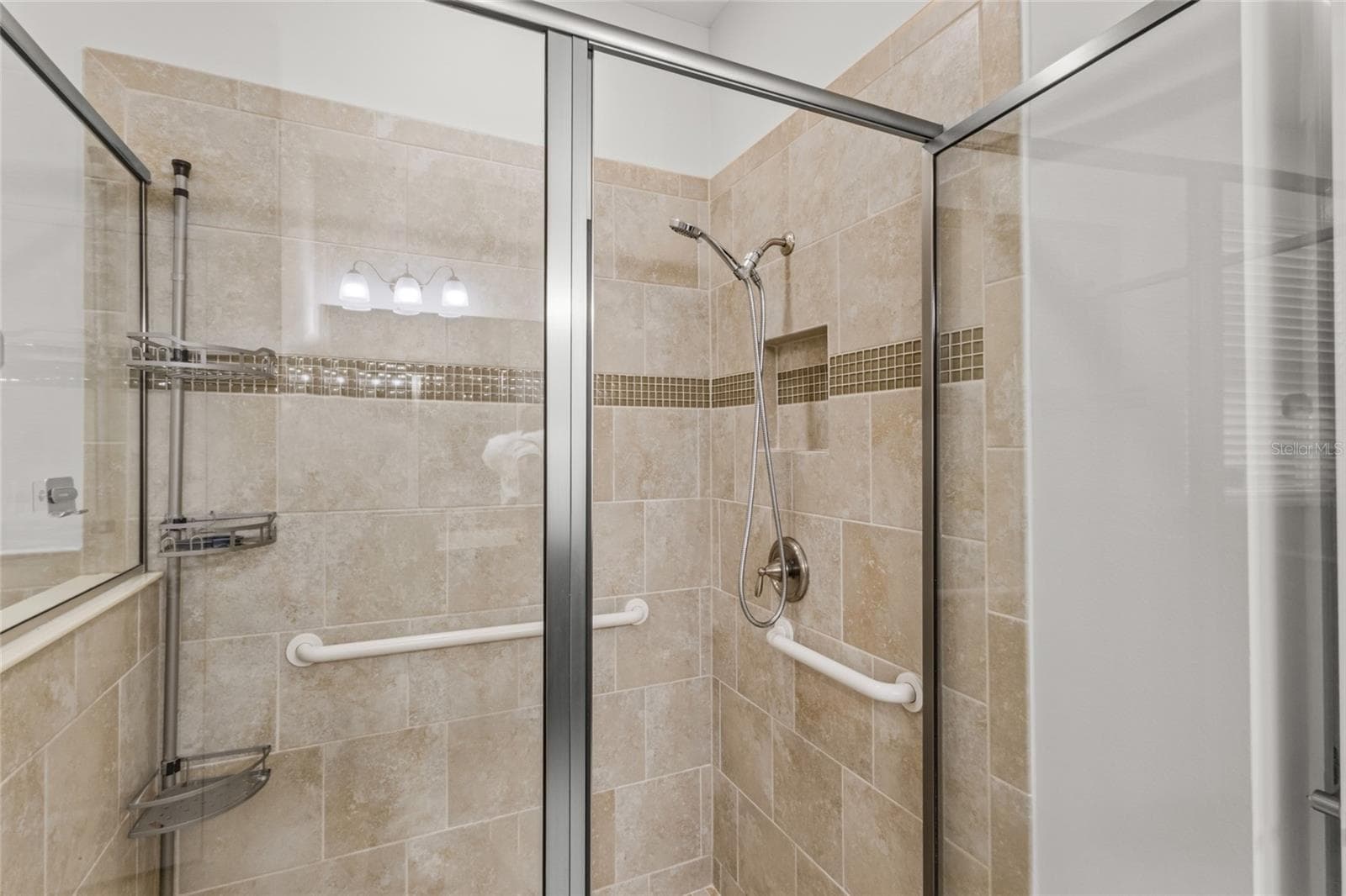 Primary bathroom shower - 2924 ORIOLE DR, SARASOTA