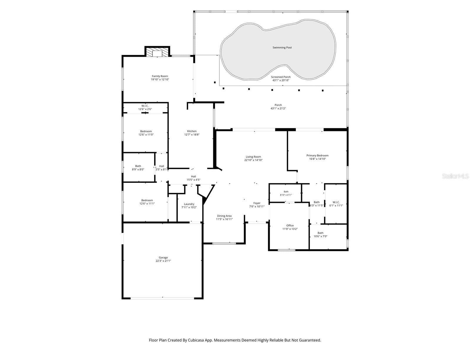 Floorplan - 2893 ROLLINGWOOD CT, CLEARWATER
