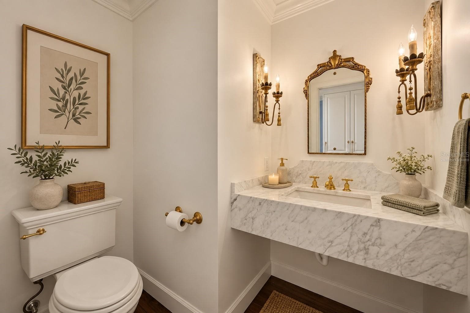 Half bathroom *virtually staged - 640 N PARK AVE #3, WINTER PARK