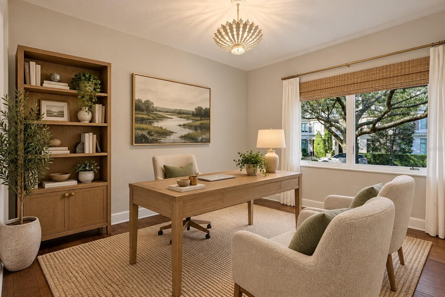 Secondary bedroom staged as office - 640 N PARK AVE #3, WINTER PARK