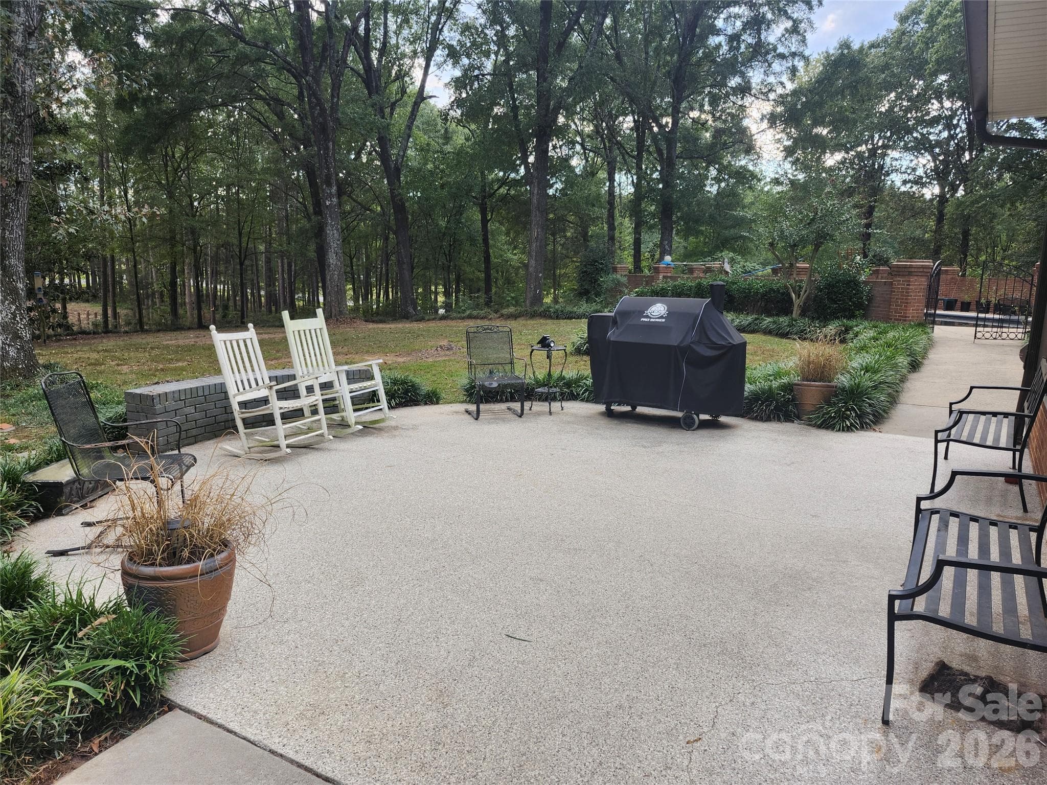 concrete patio - 2409 Griffith Road, Monroe