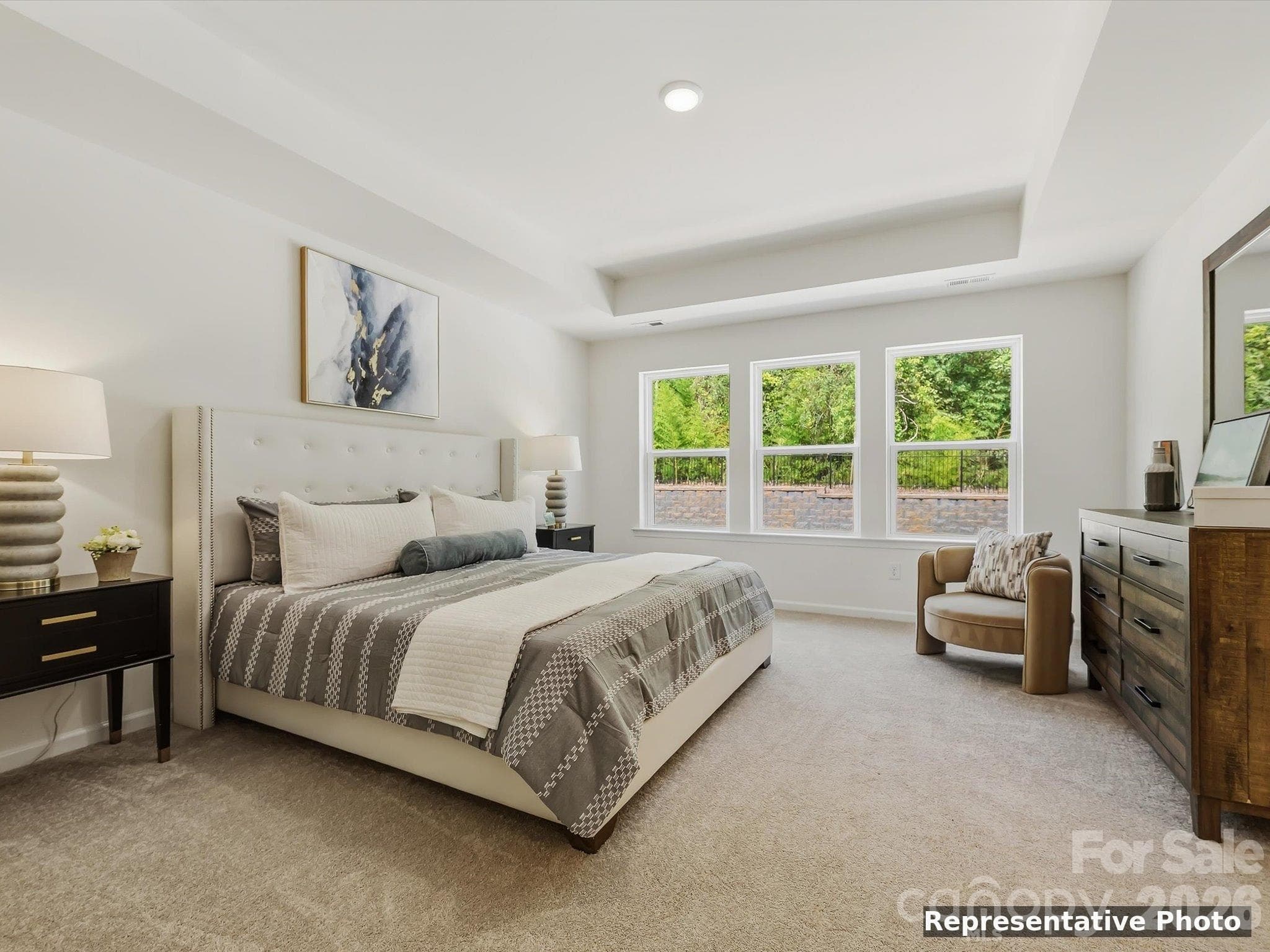 Rendering of Home Staged to Show Furniture Placement in Area - Charlotte