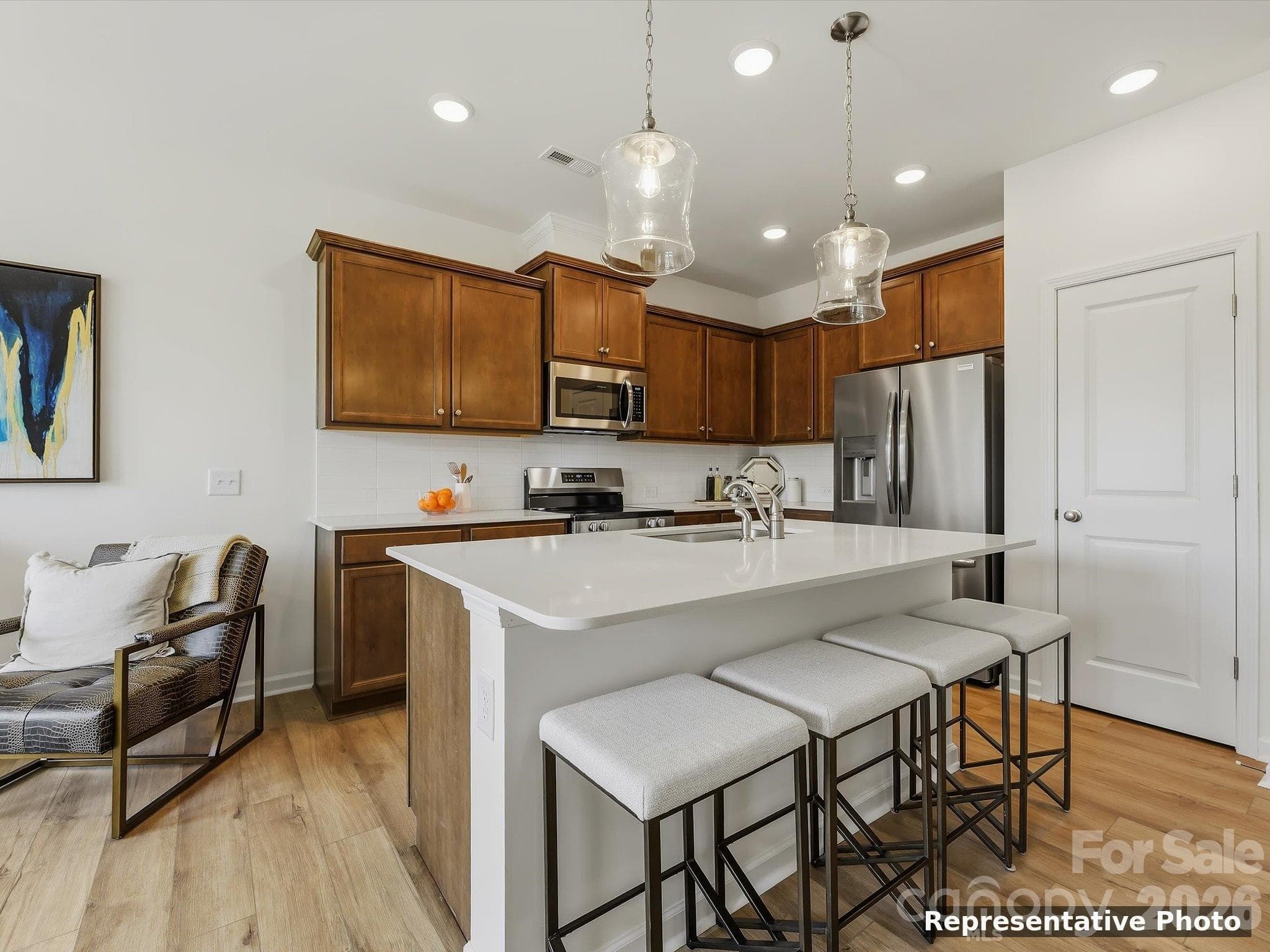 Rendering of Home Staged to Show Furniture Placement in Area - Charlotte