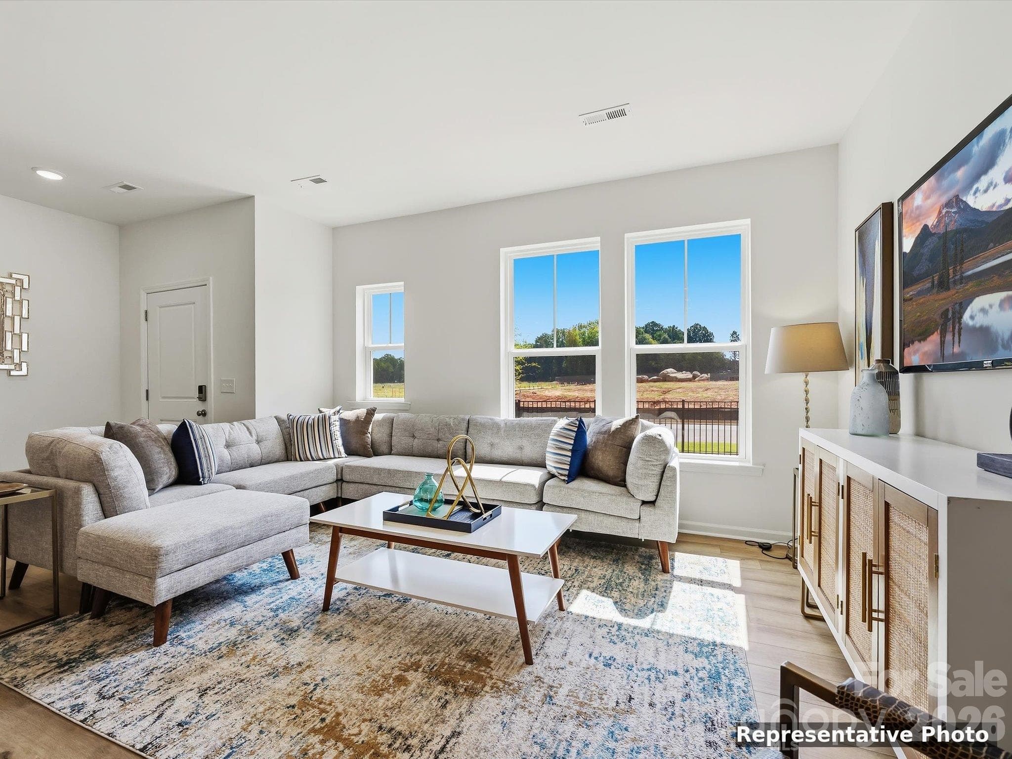 Rendering of Home Staged to Show Furniture Placement in Area - Charlotte
