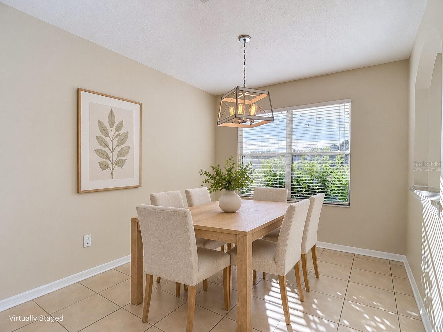 Virtually staged Dining area - 10016 PERTHSHIRE CIR, LAND O LAKES