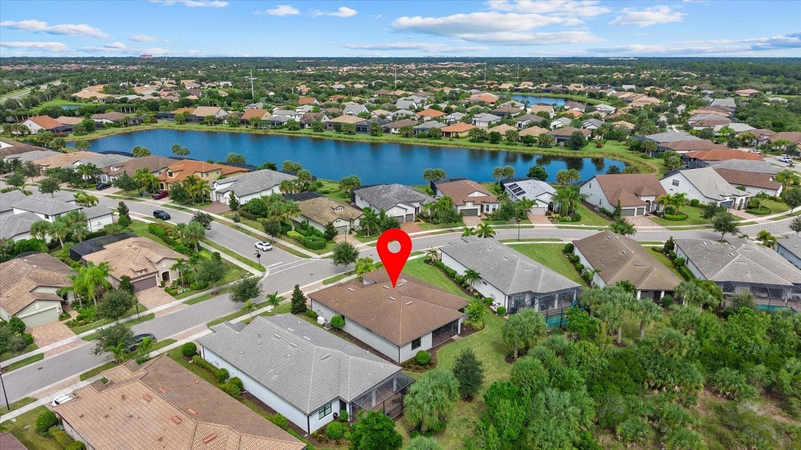 Aerial View of 12446 Marsh Pointe - 12446 MARSH POINTE RD, SARASOTA