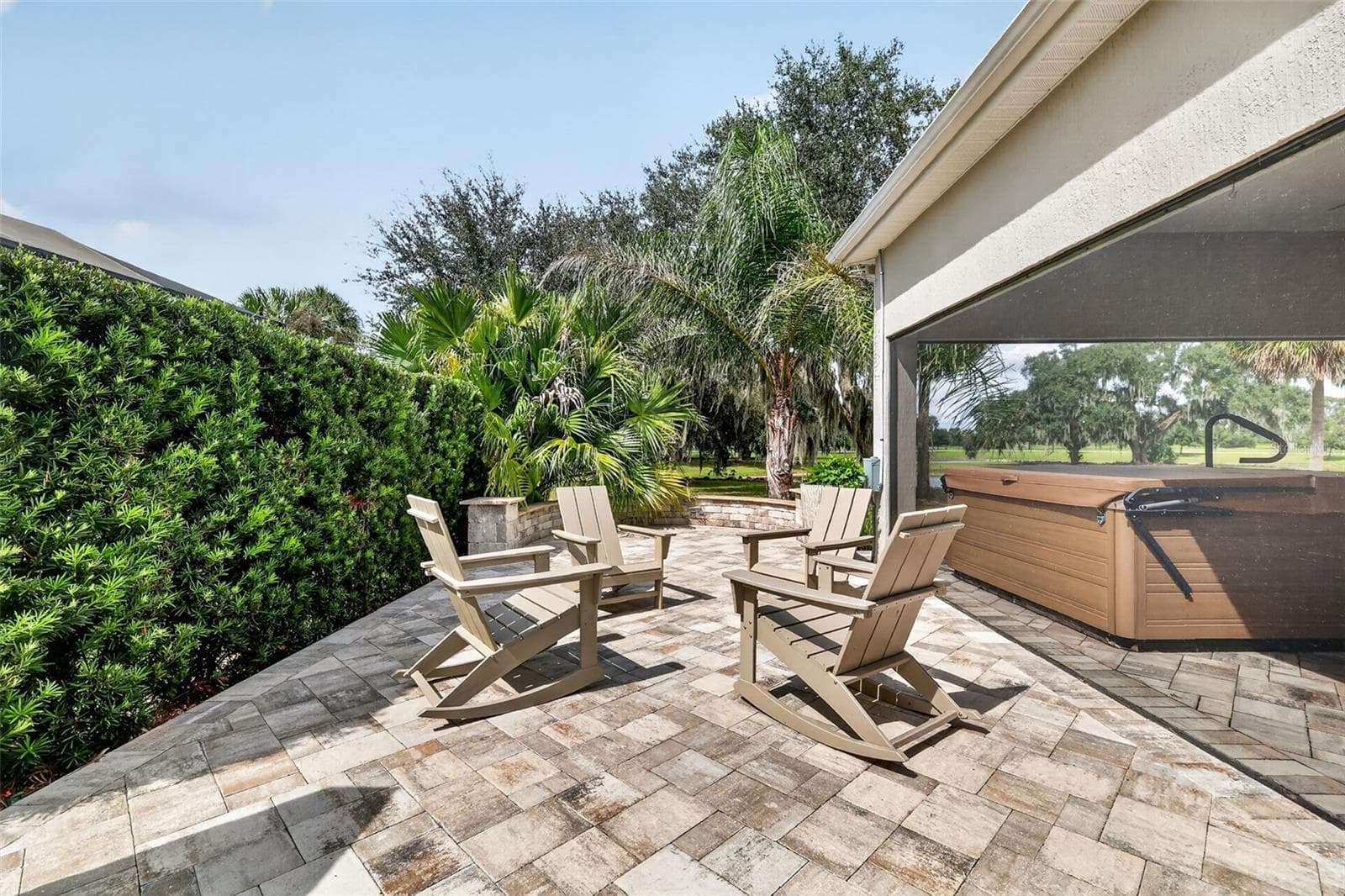 Outdoor patio with a view - 2741 DUNHAM DR, THE VILLAGES