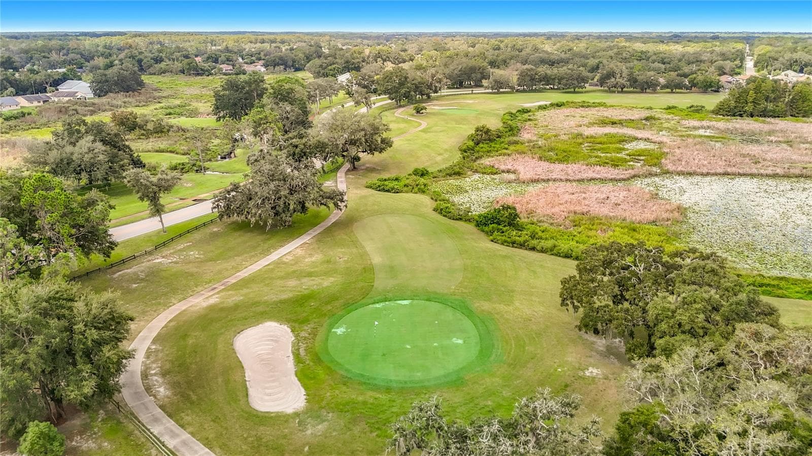 The 18th hole. Your a walk away from the MOMA clubhouse or the Meadow Oaks Country Club. This is great community for you to put roots down and enjoy the relaed atmospher. - 13424 NORMAN CIR, HUDSON