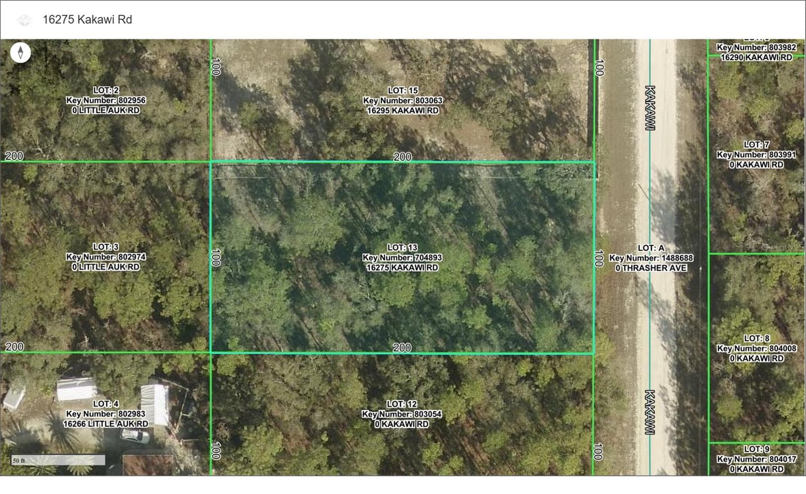 GIS Map - 16275 KAKAWI RD, WEEKI WACHEE