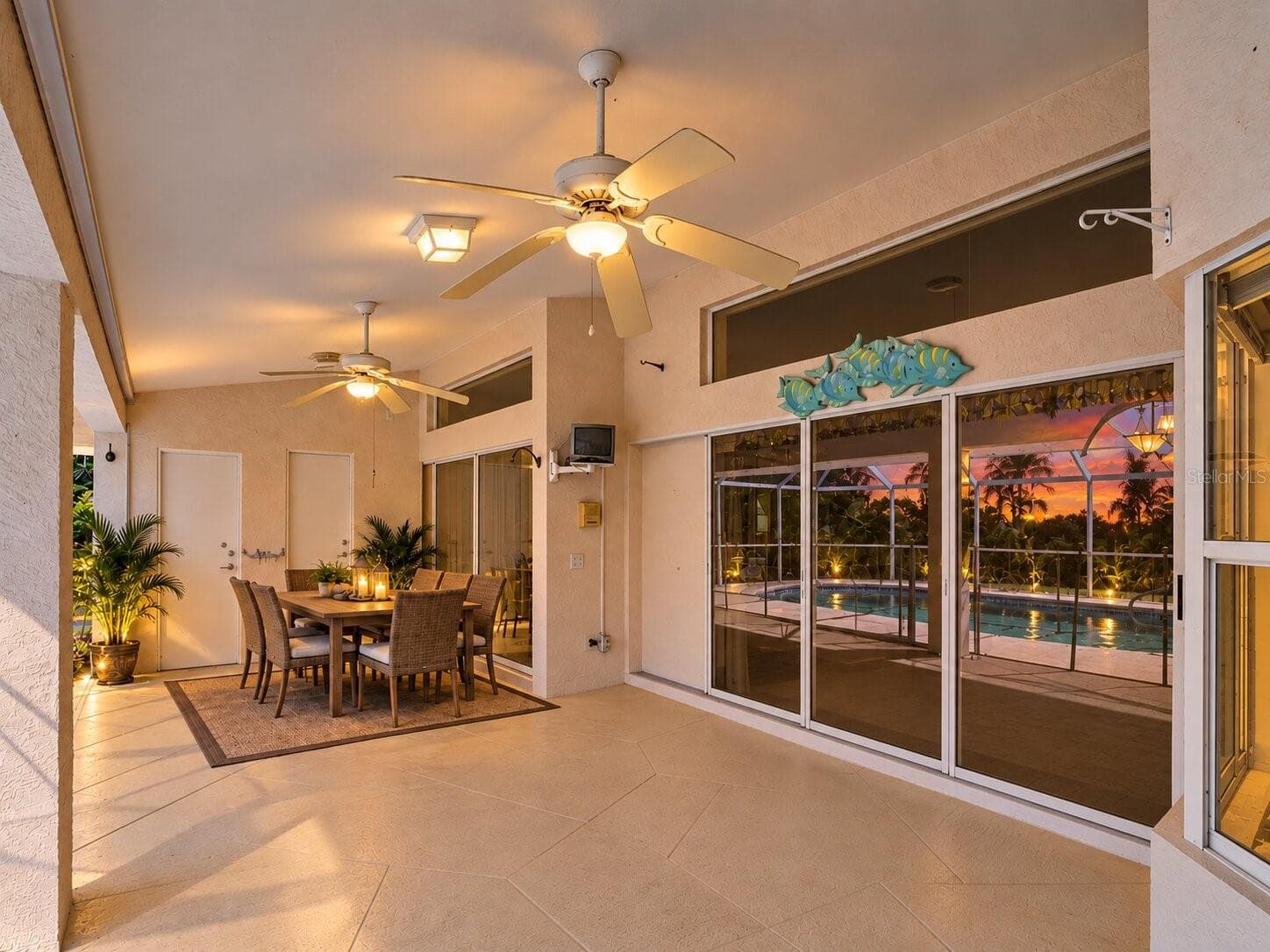 ScreenedLanai_134TocopillaStreet_PuntaGorda_PoolView_SliderView.jpg - 134 TOCOPILLA ST, PUNTA GORDA