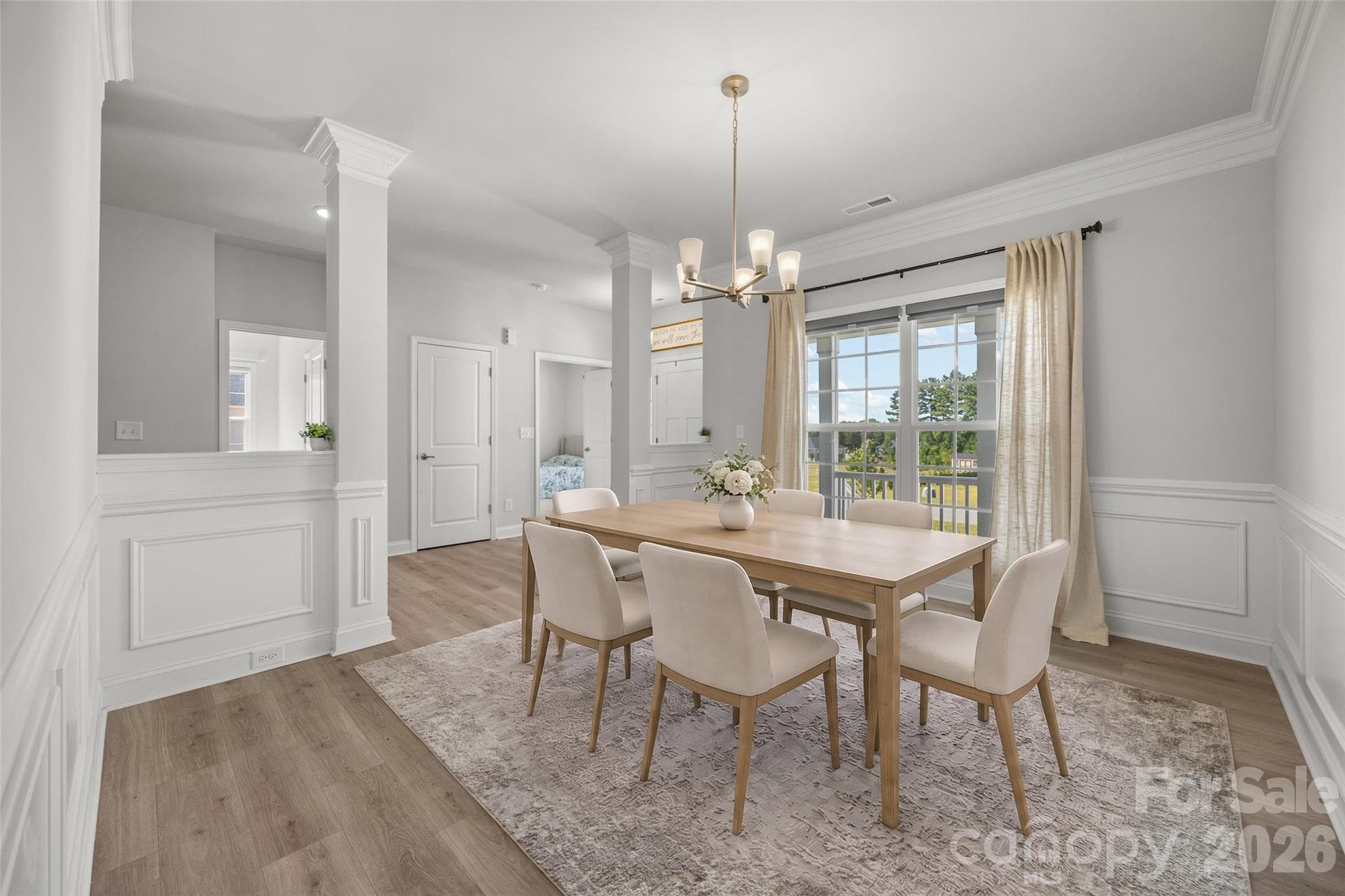 Virtually Staged, Light Filled Formal Dining Room - 1759 Silver Birch Road, York