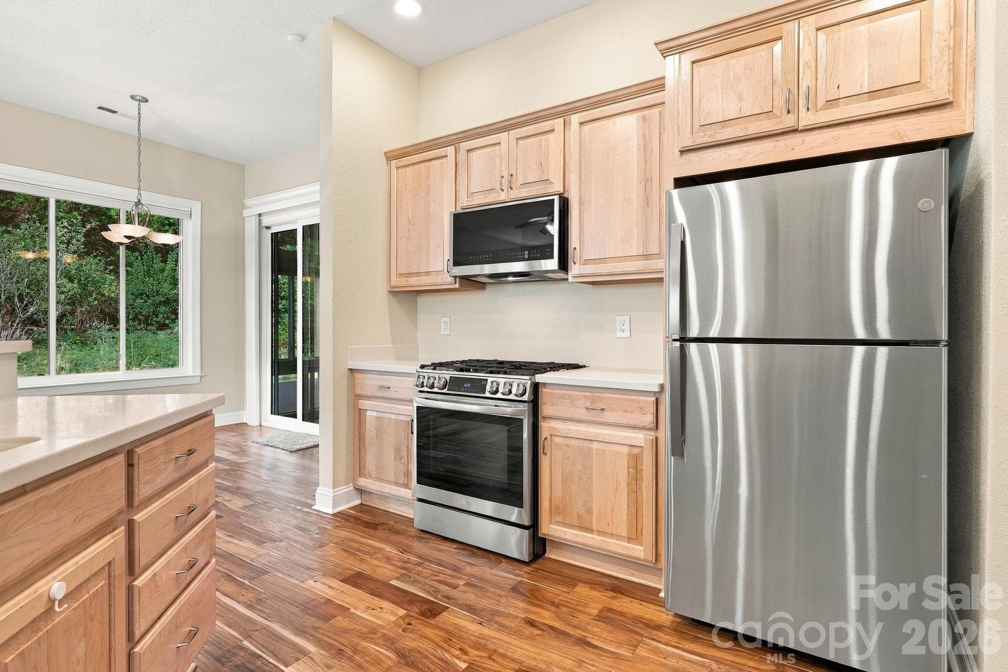 gas stove and stainless steel appliances - 57 Talon Trail Lane, Etowah