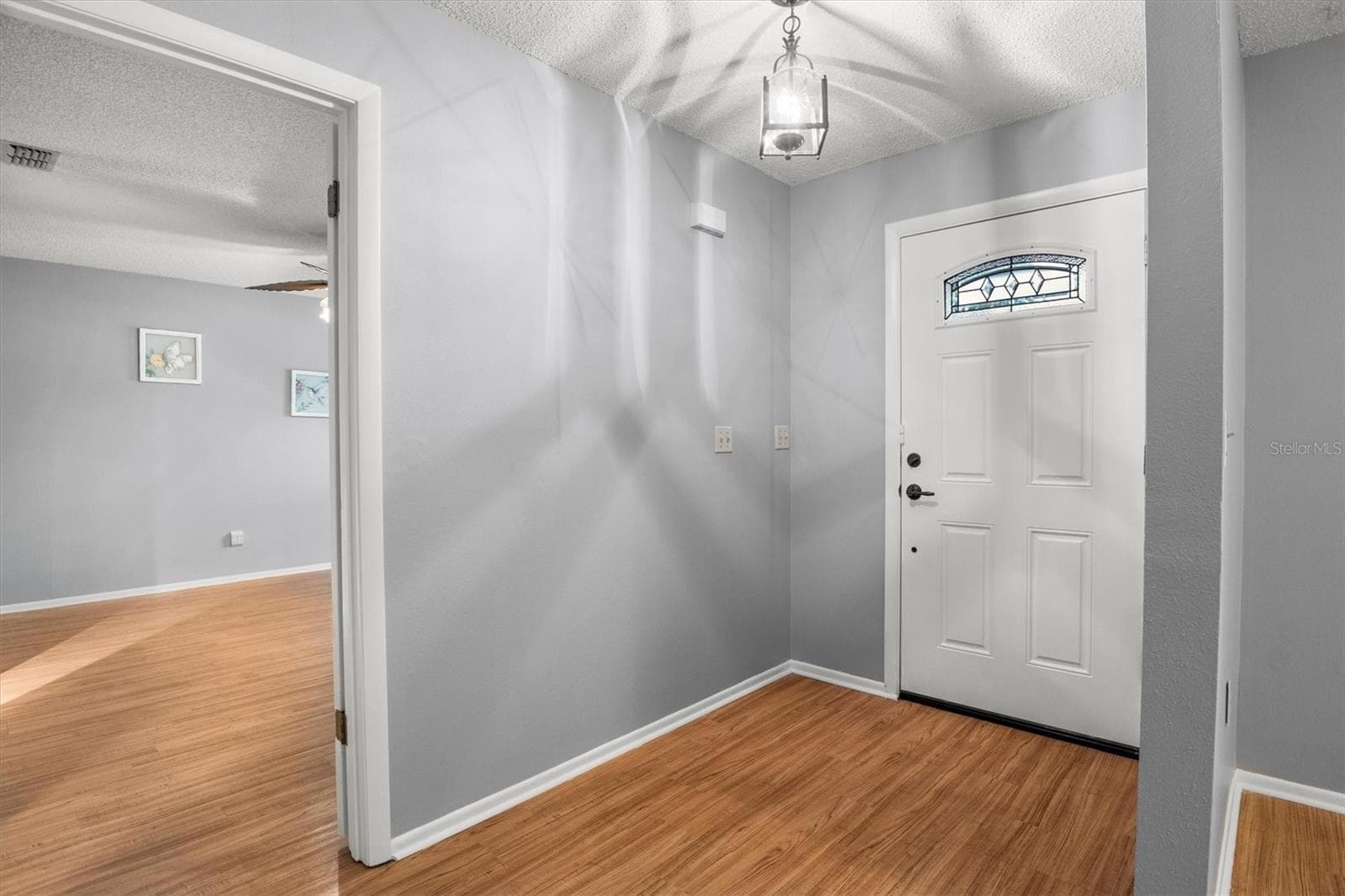 Foyer and partial view into the primary bedroom - 4302 SHADOW WOOD LN, WINTER HAVEN