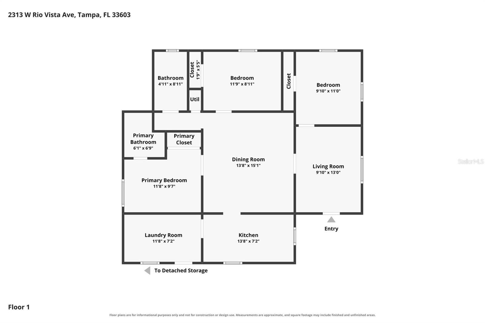Single Family Residence at 2313 W RIO VISTA AVE, TAMPA, photo 4 of 36