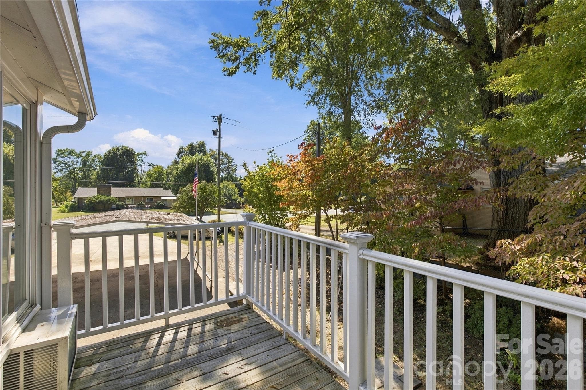 Side deck/balcony from Sunroom - 217 23rd Street NW, Hickory