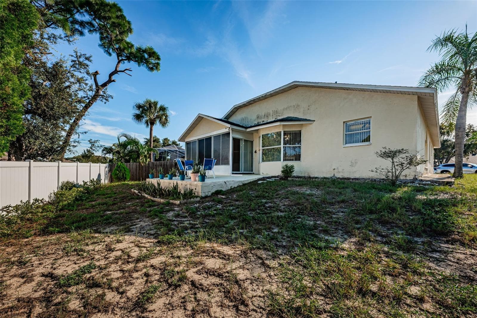 .21 Acre lot - partially fenced backyard - 812 HIGH POINT CT, TARPON SPRINGS