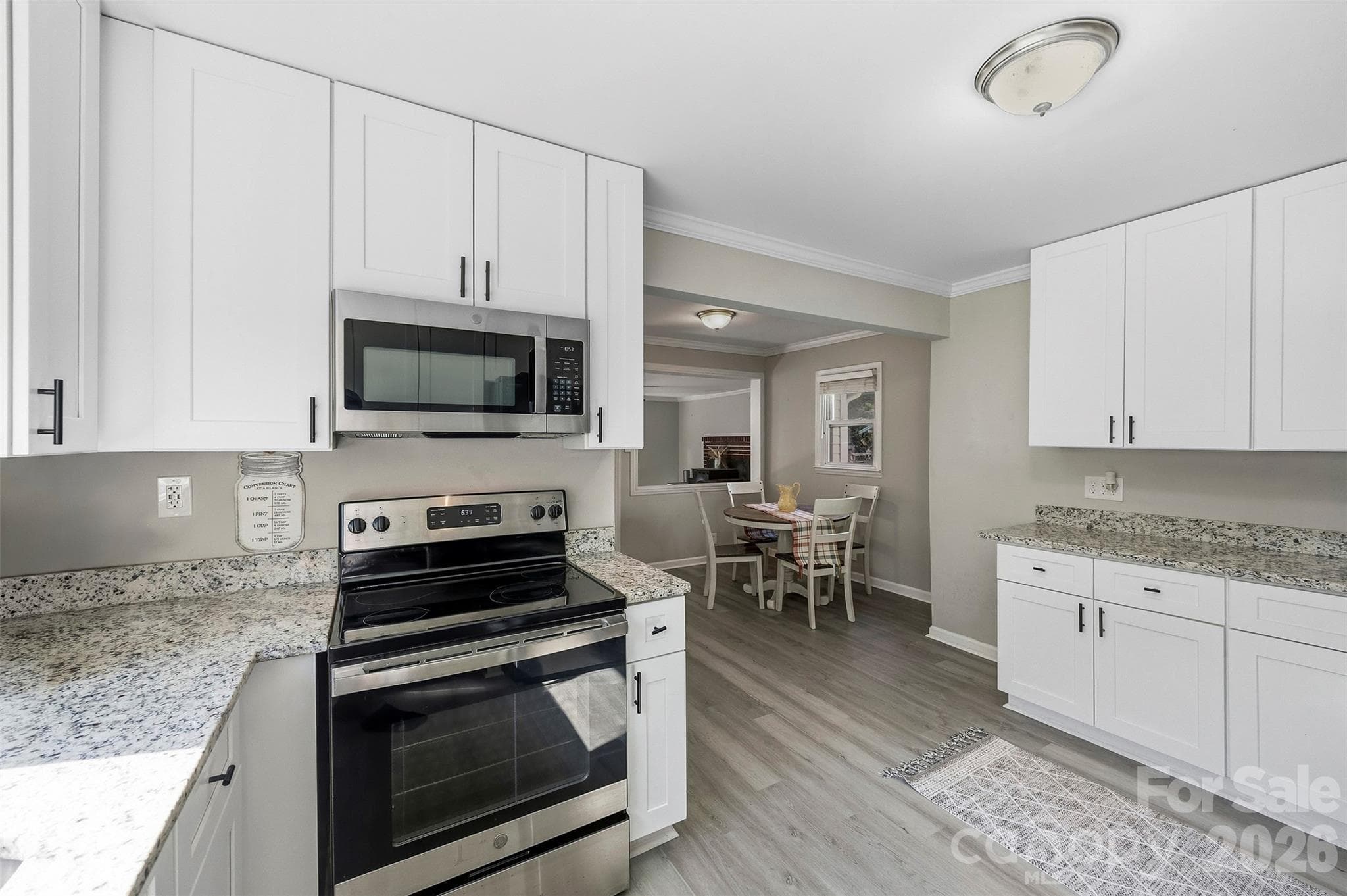 Built in microwave over the stove - 119 Walton Street, Granite Quarry