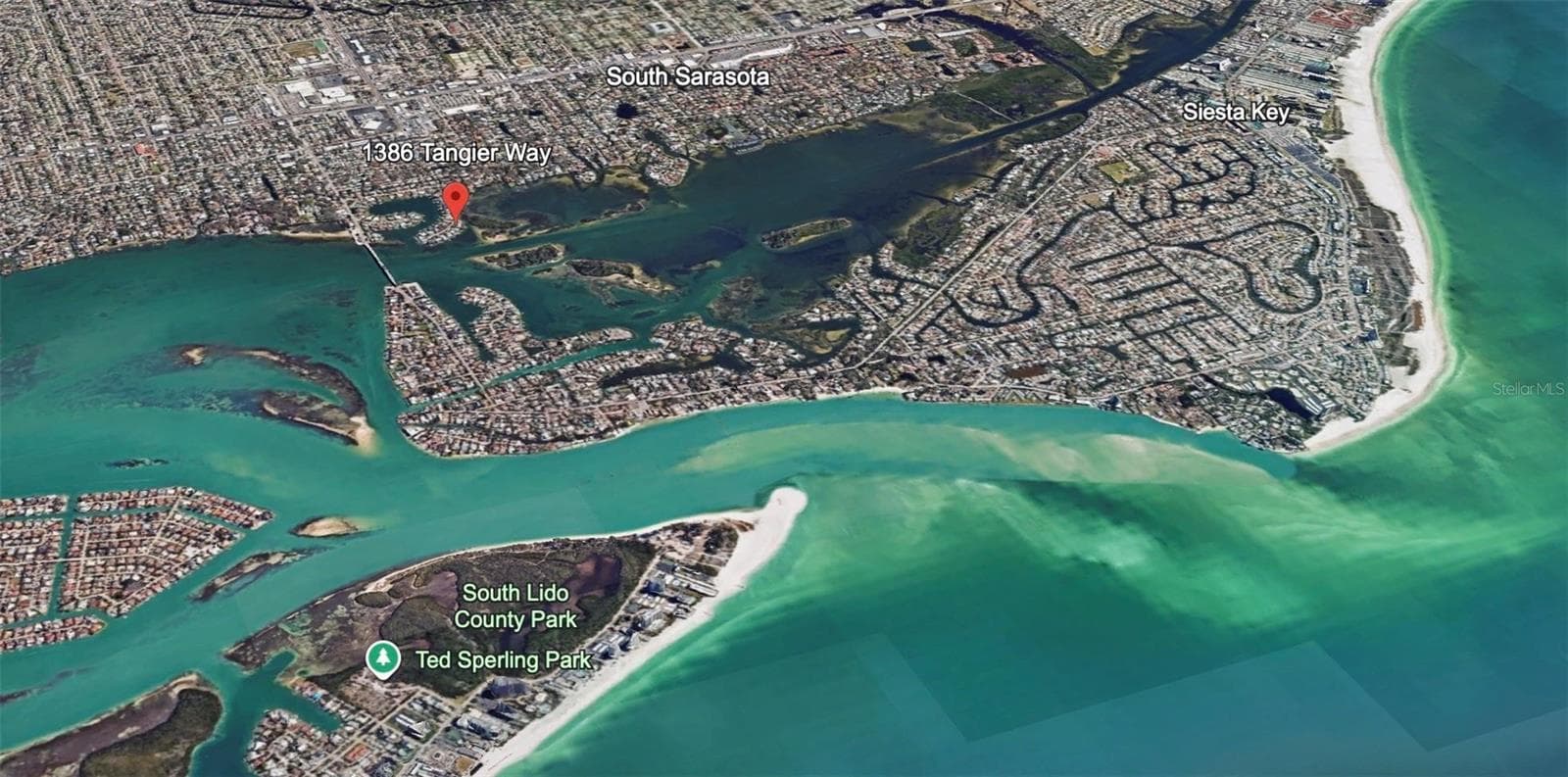 Boat out to the gulf, with no fixed bridges - 1386 TANGIER WAY, SARASOTA