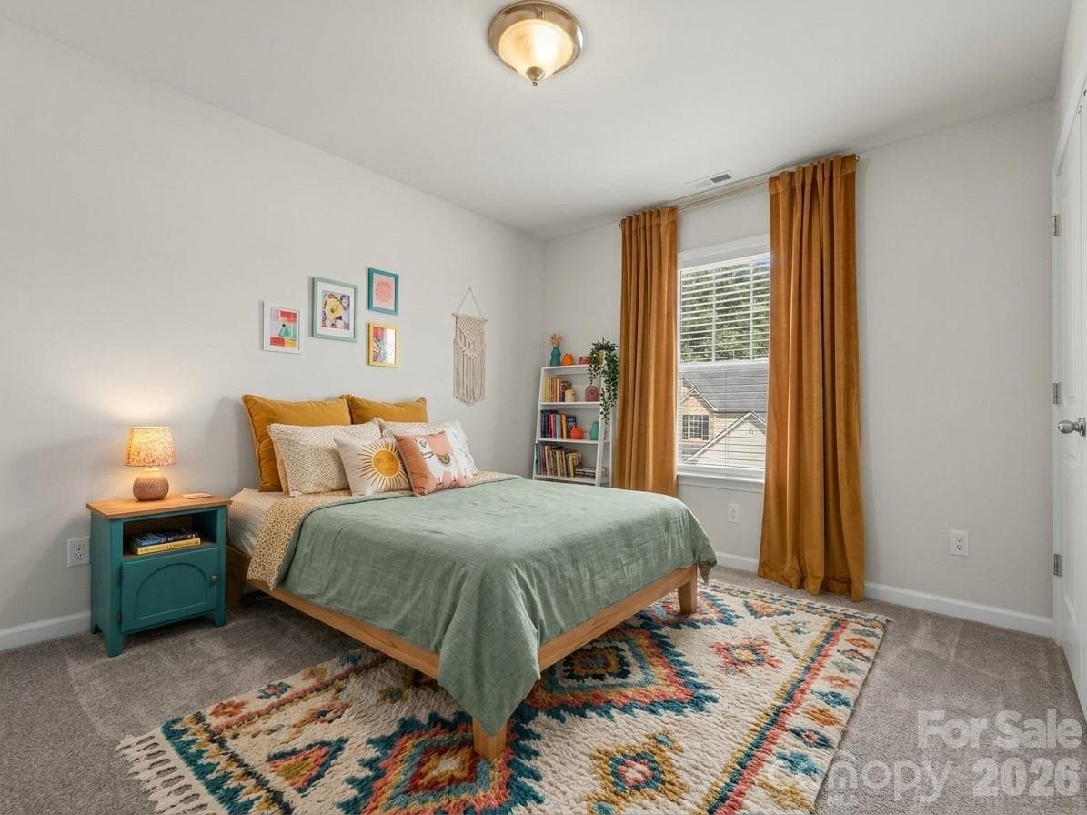 Virtually staged bedroom 3 - 15 Chowan Drive, Fletcher